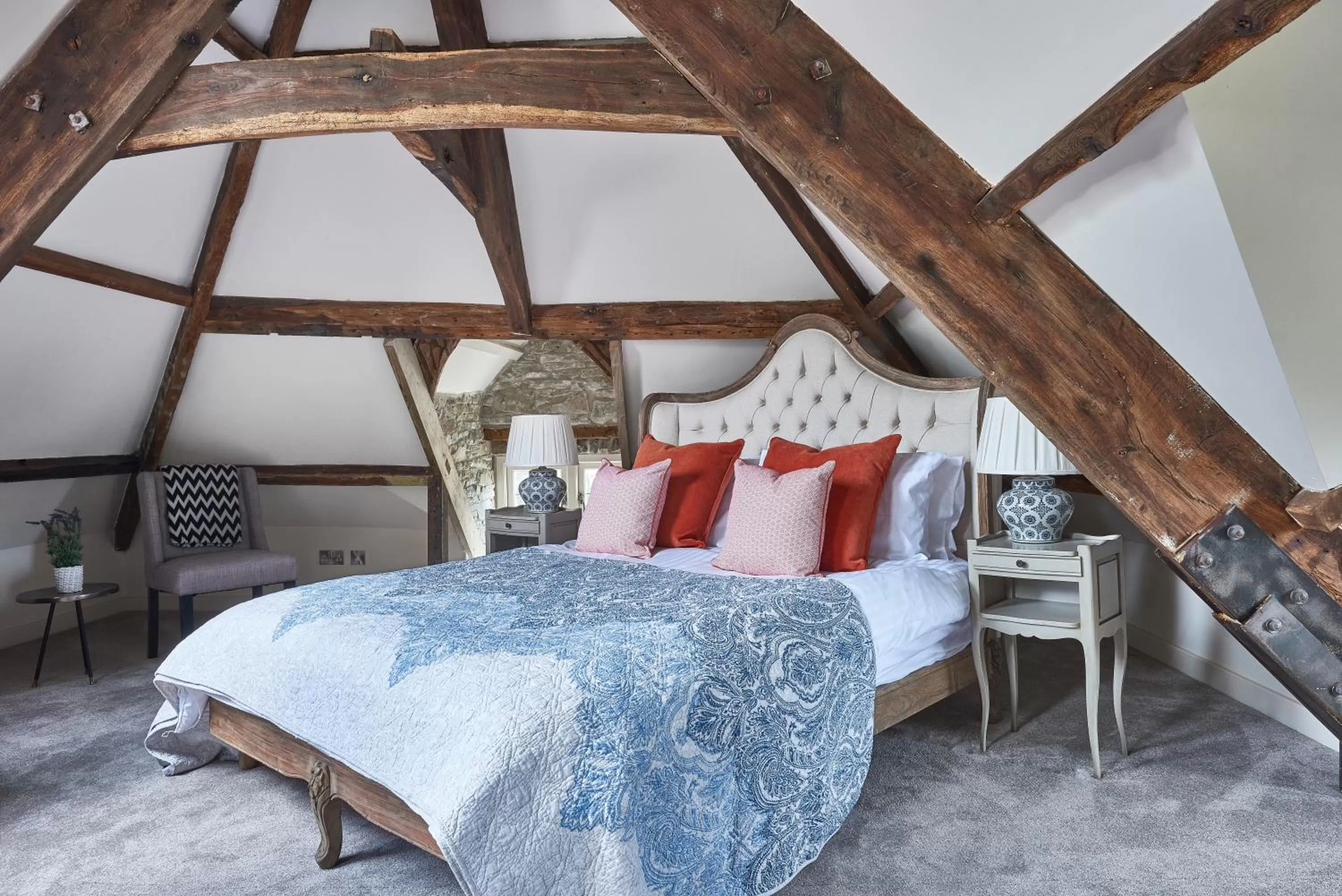 Bed in Lanelay Hall Hotel & Spa