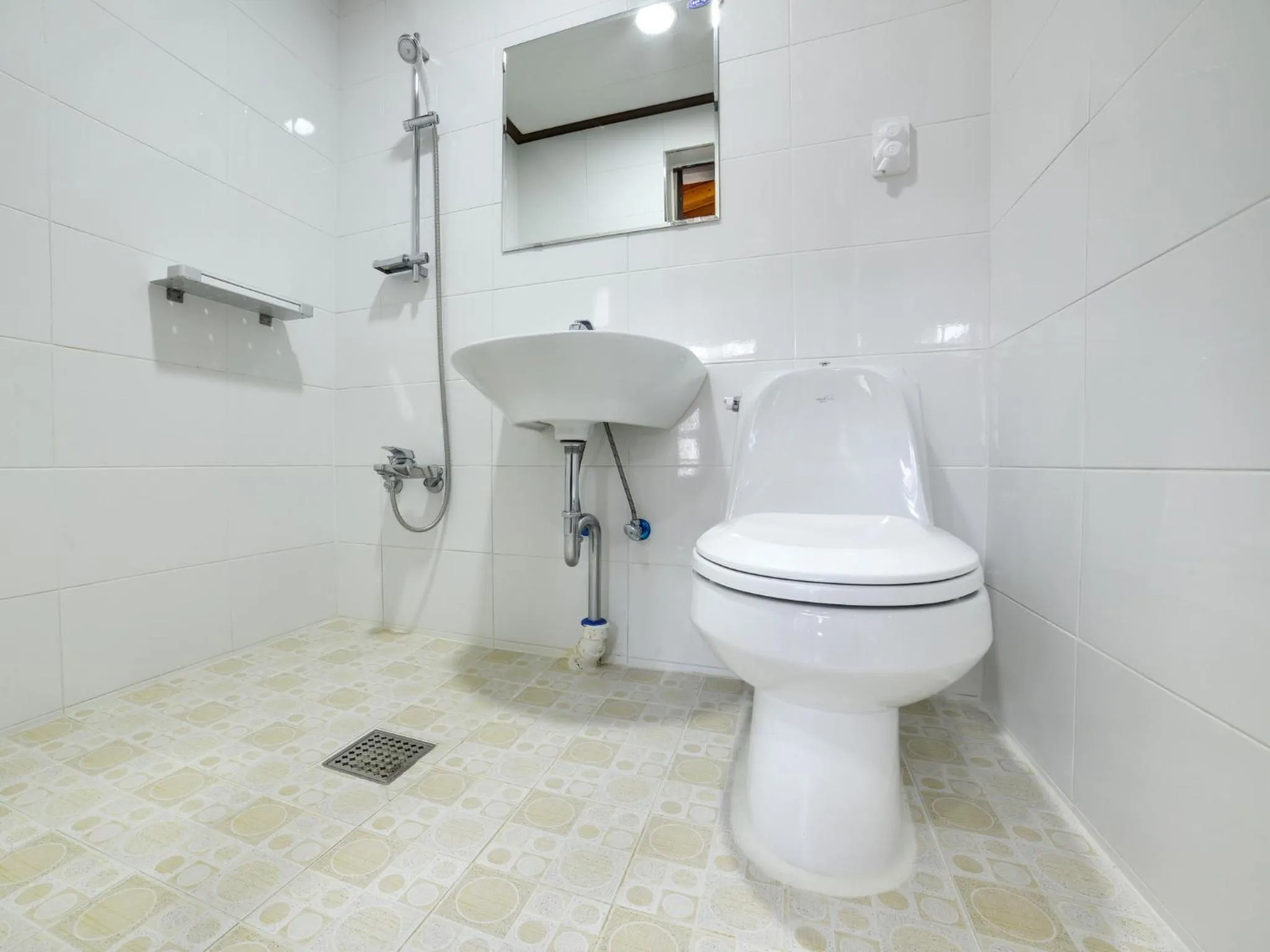 Bathroom in White Cabin