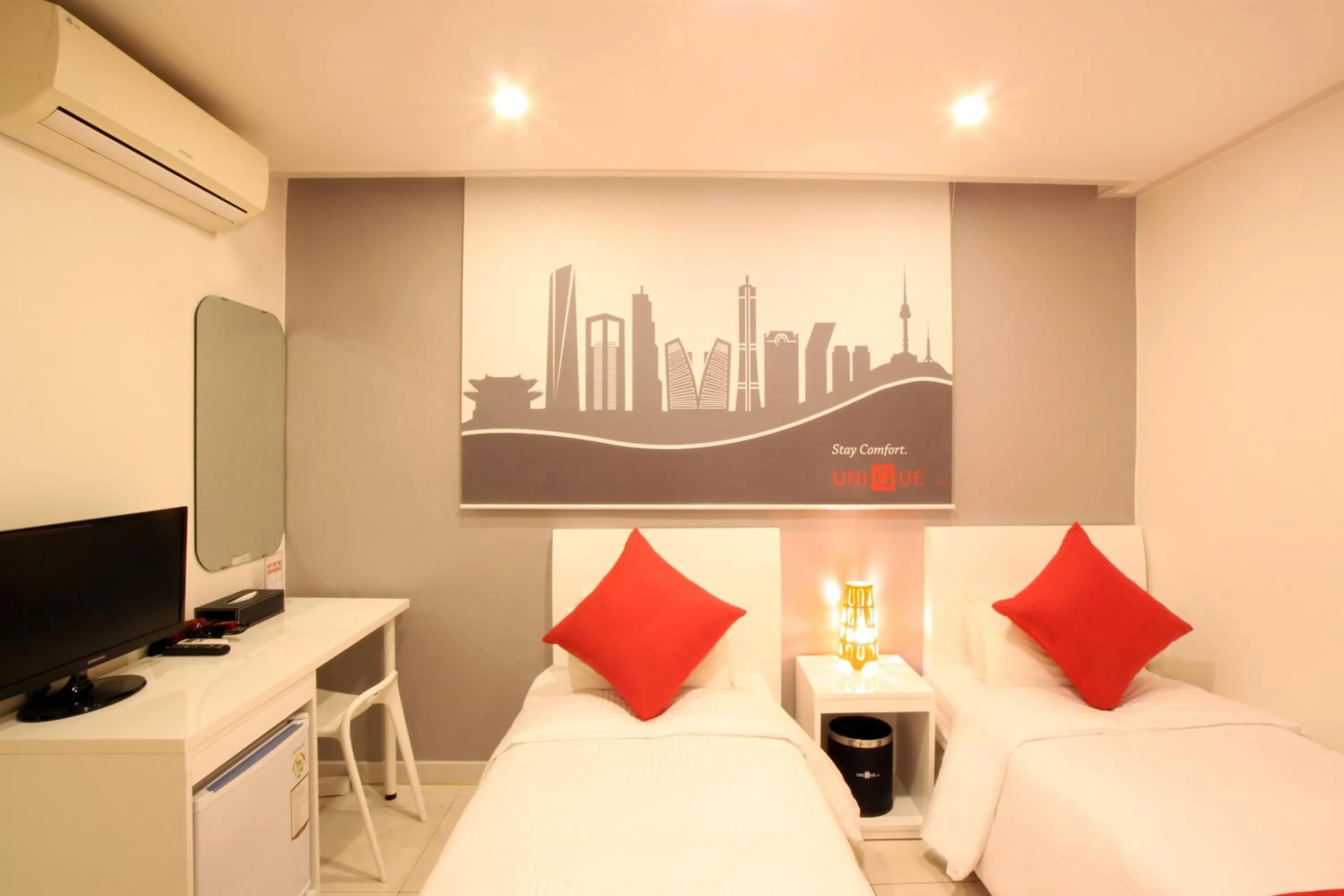 Bed in Jn Park Hotel Dongdaemun