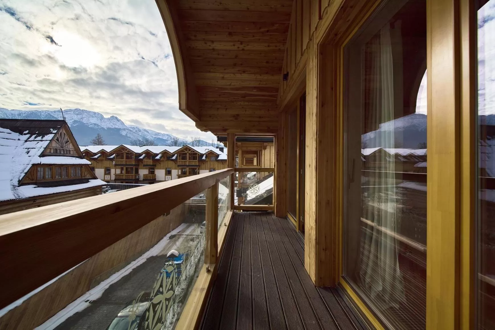 Balcony/Terrace in Aparthotel Giewont