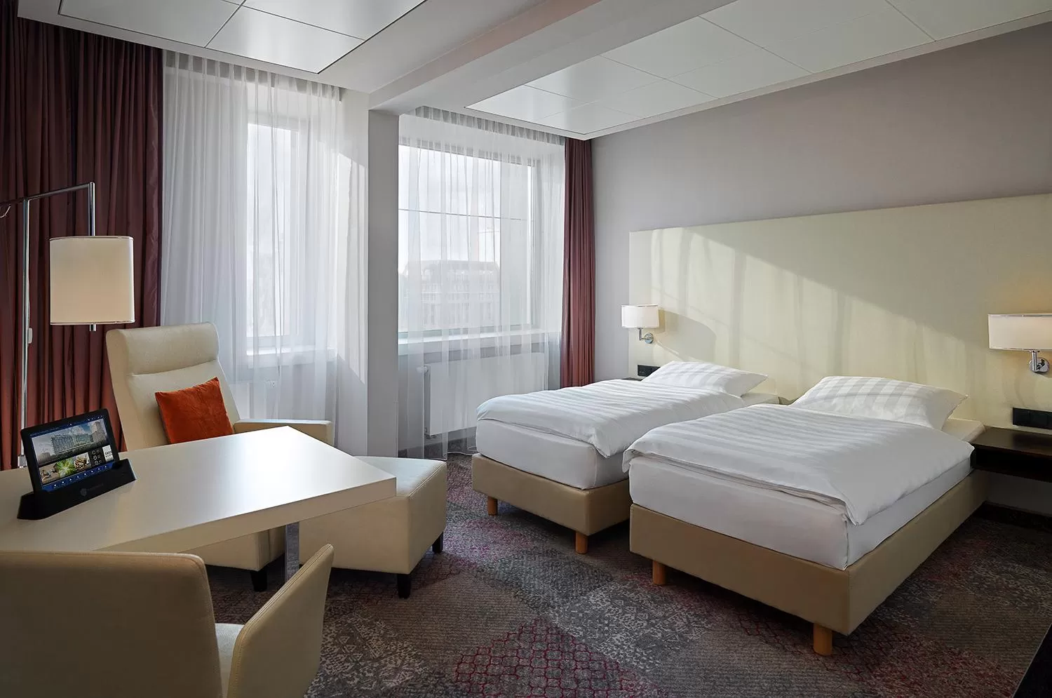 Photo of the whole room, Bed in Radisson Blu Hotel Leipzig