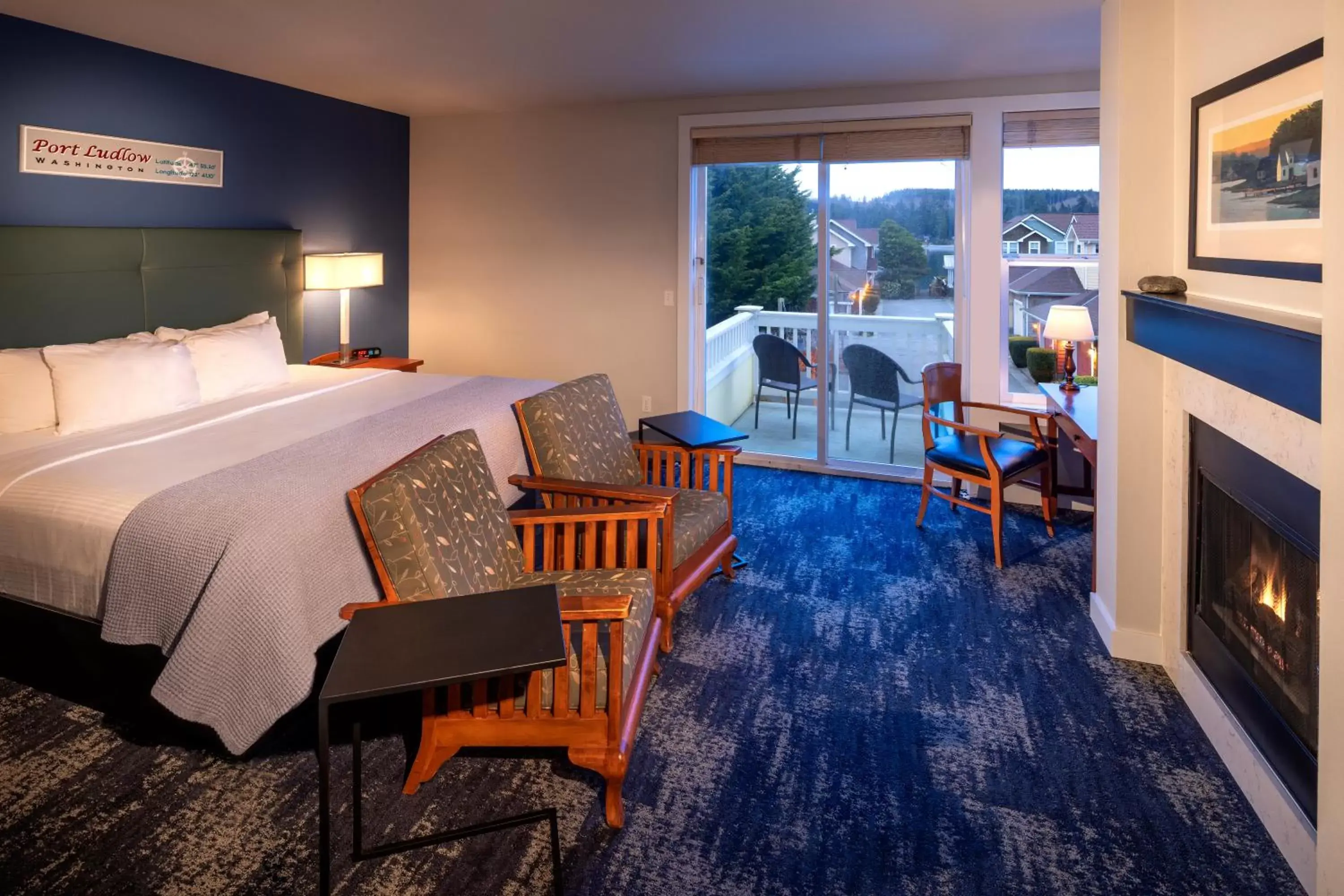 King Room with Balcony in Resort at Port Ludlow King Room with Balcony in Resort at Port Ludlow