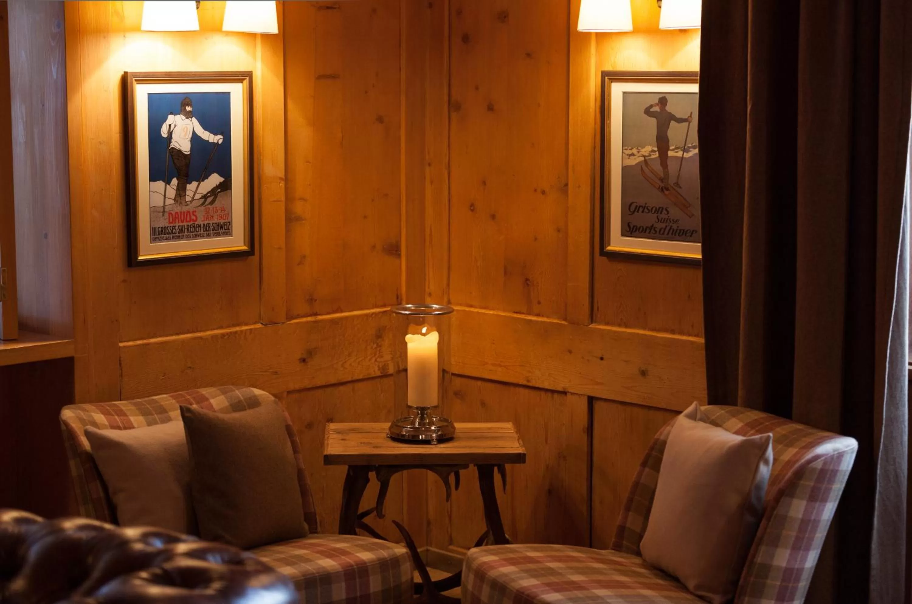 Lobby or reception in Boutique-Hotel Garni Bellevue Davos Wiesen