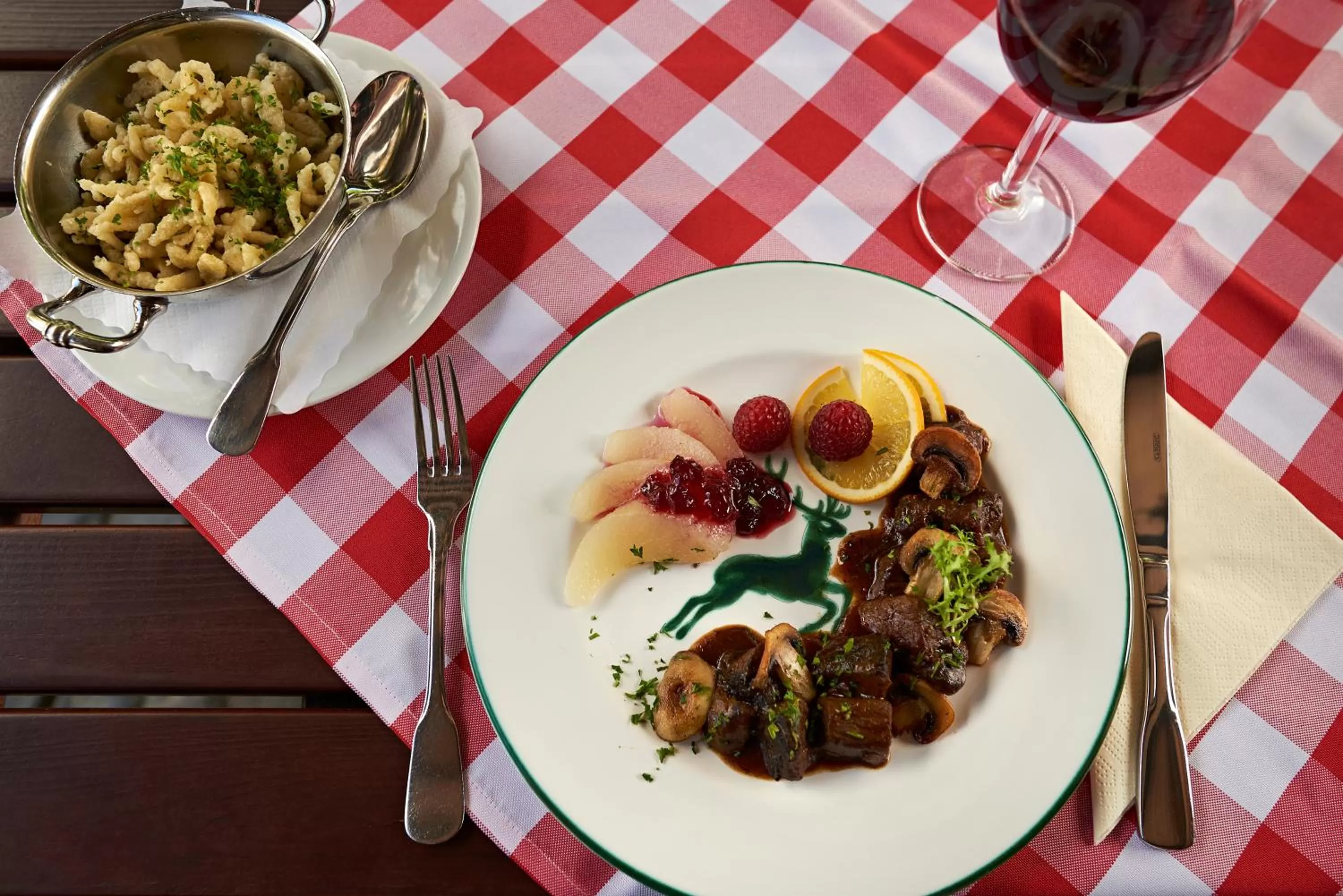 Food close-up in Esloher Brauhaus