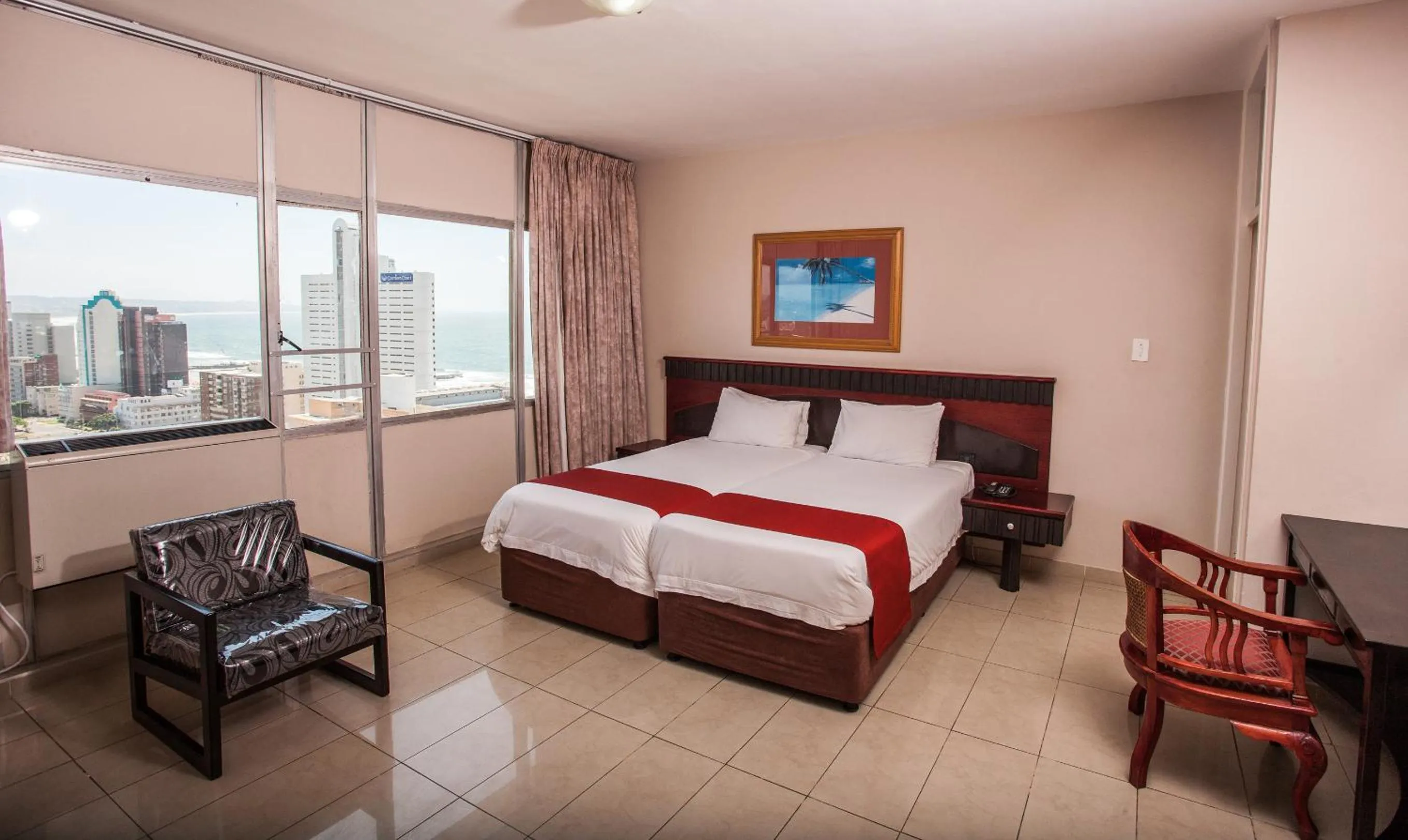 Photo of the whole room, Bed in Coastlands Durban Self Catering Holiday Apartments