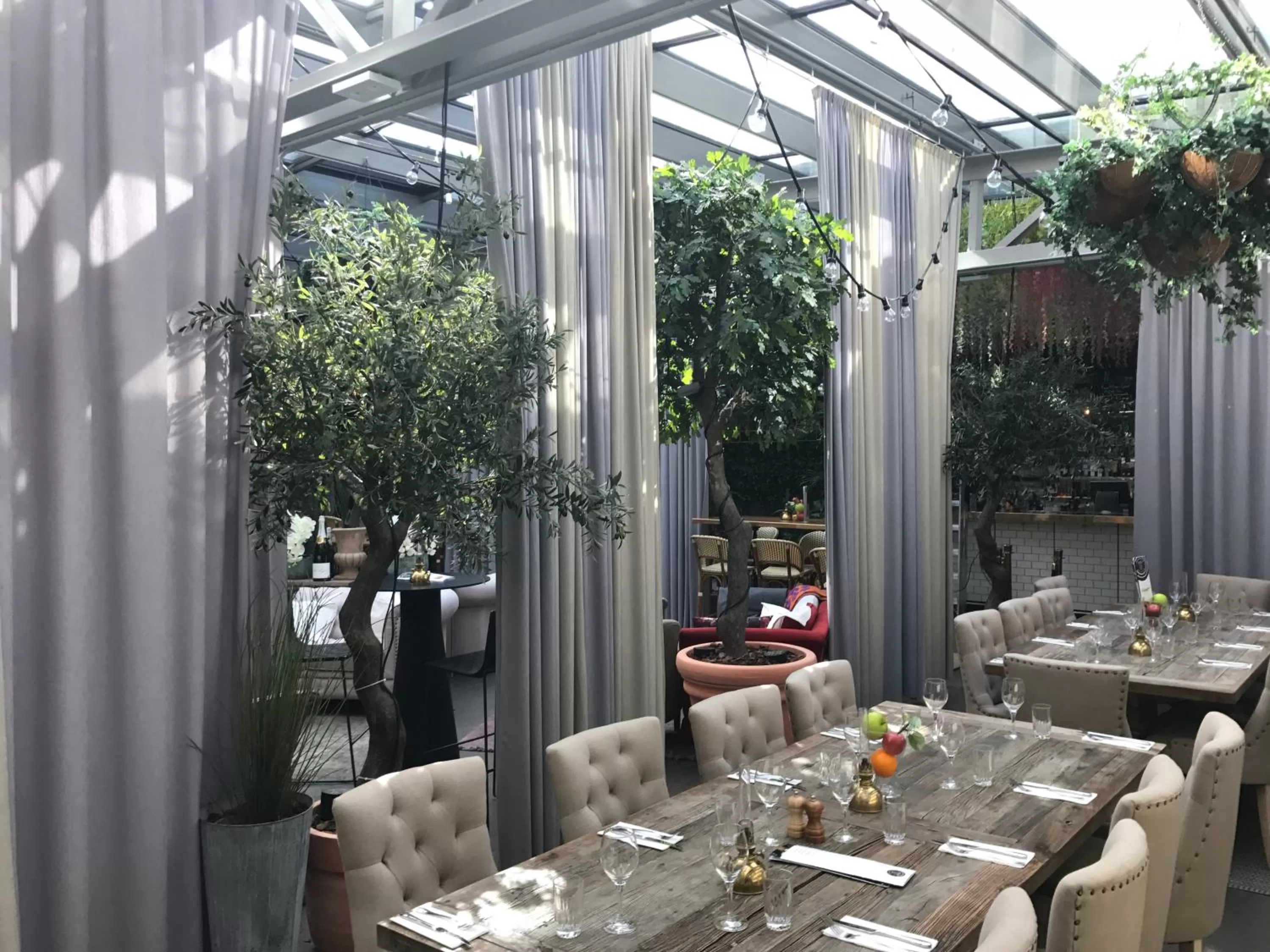 Seating area in First Hotel Central