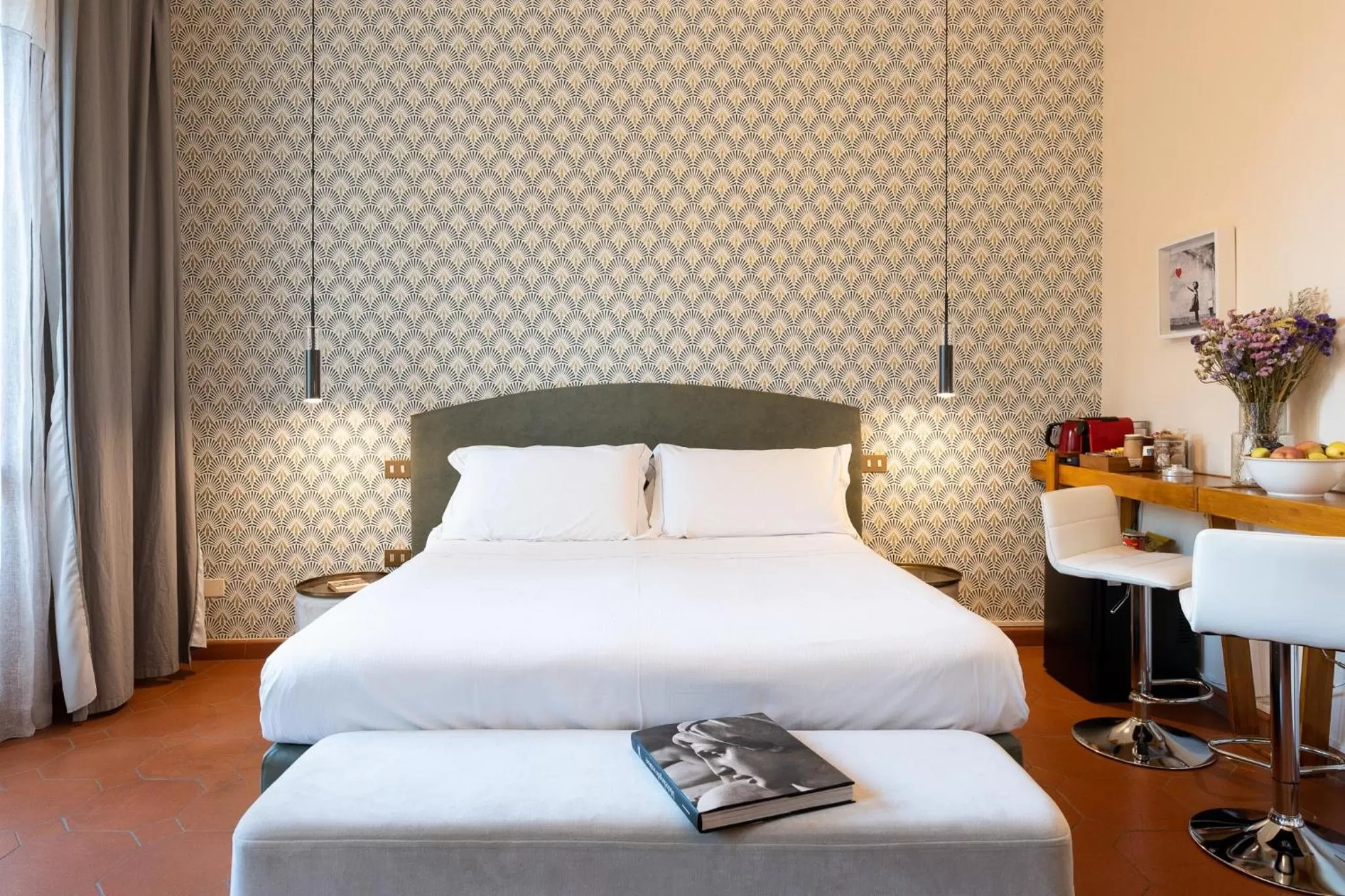 Bed in SPIRIT OF FLORENCE Boutique Rooms