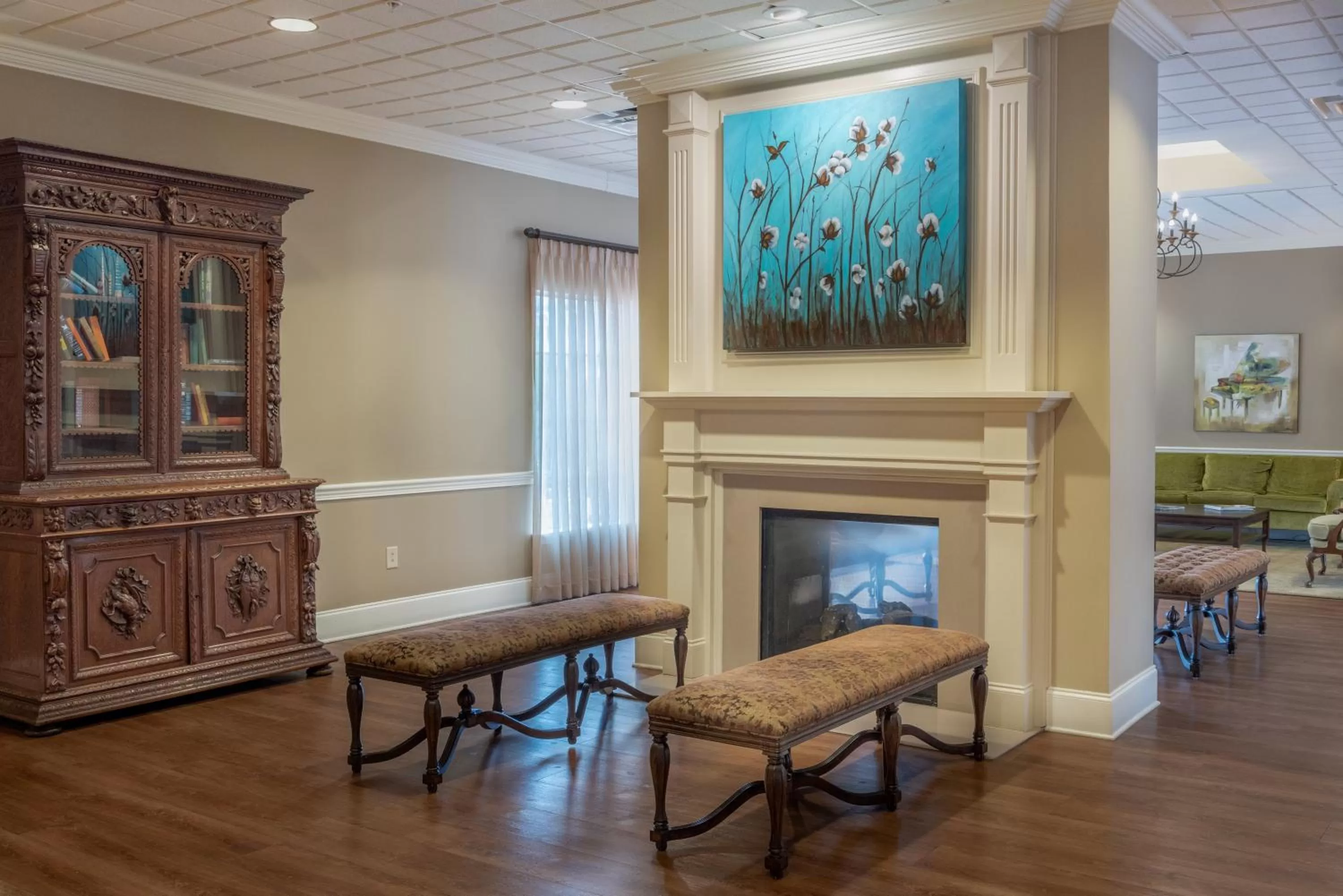 Lobby or reception in Chateau Saint Denis Hotel