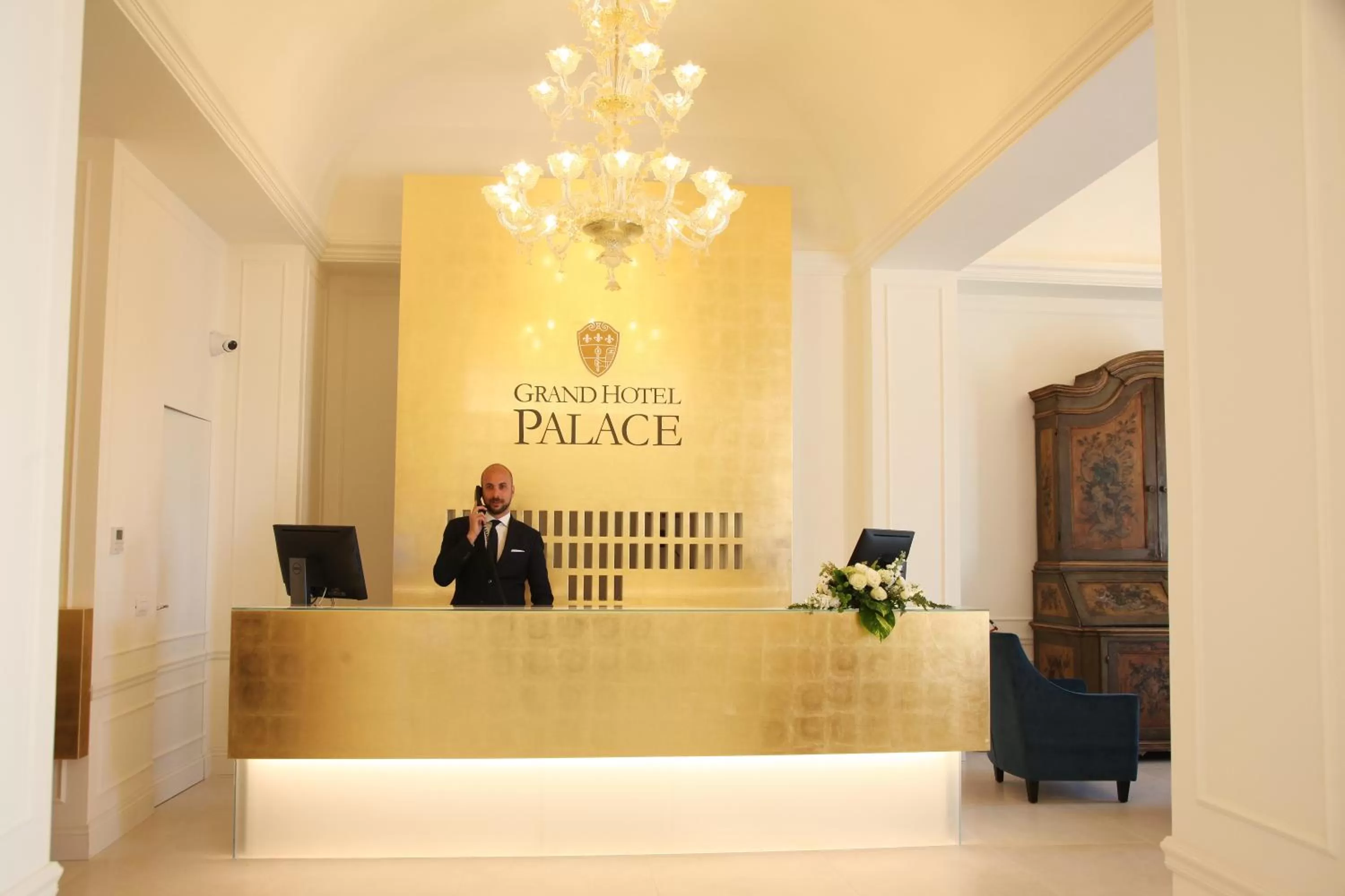 Lobby or reception in Grand Hotel Palace