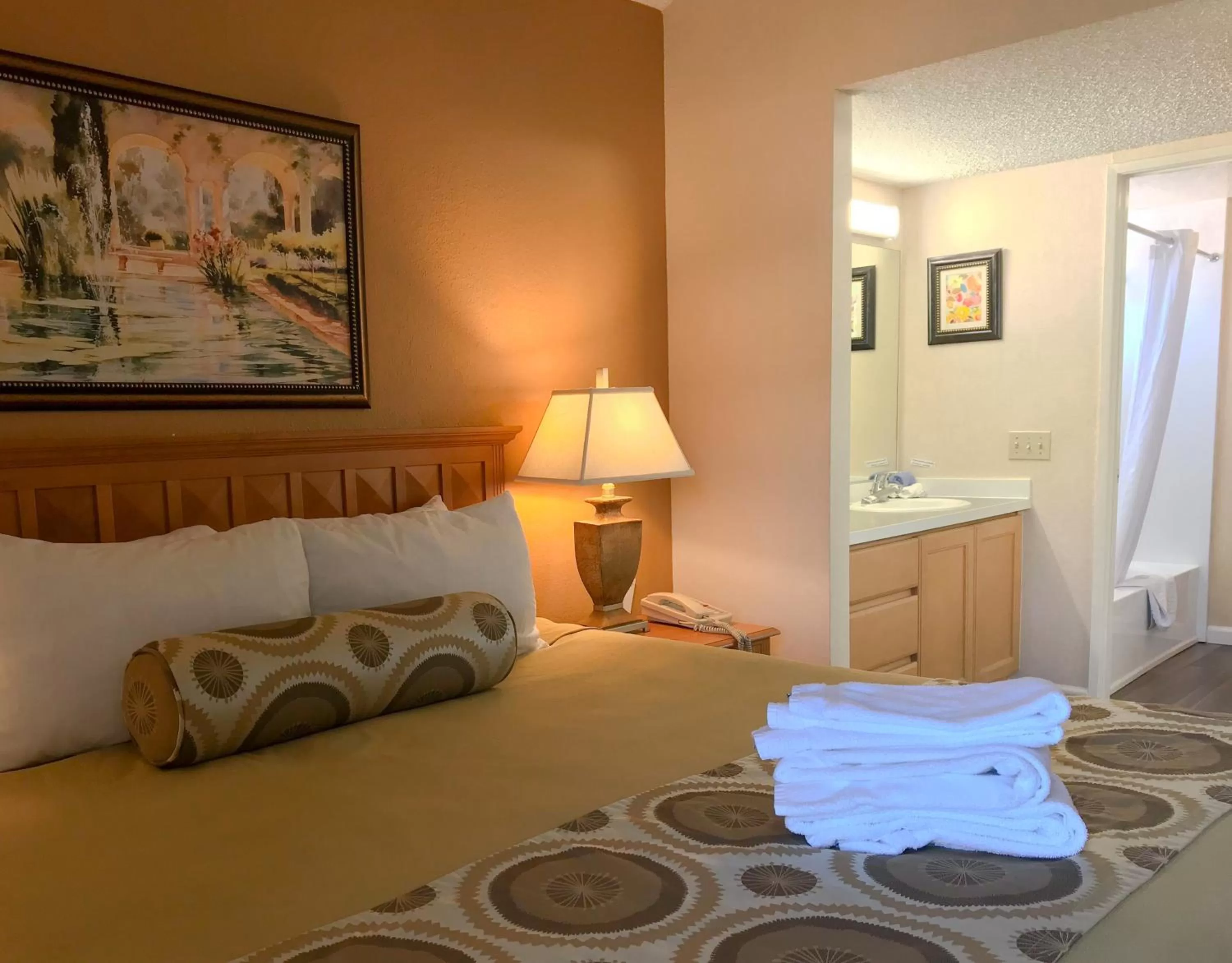 Bed in The Oasis Resort