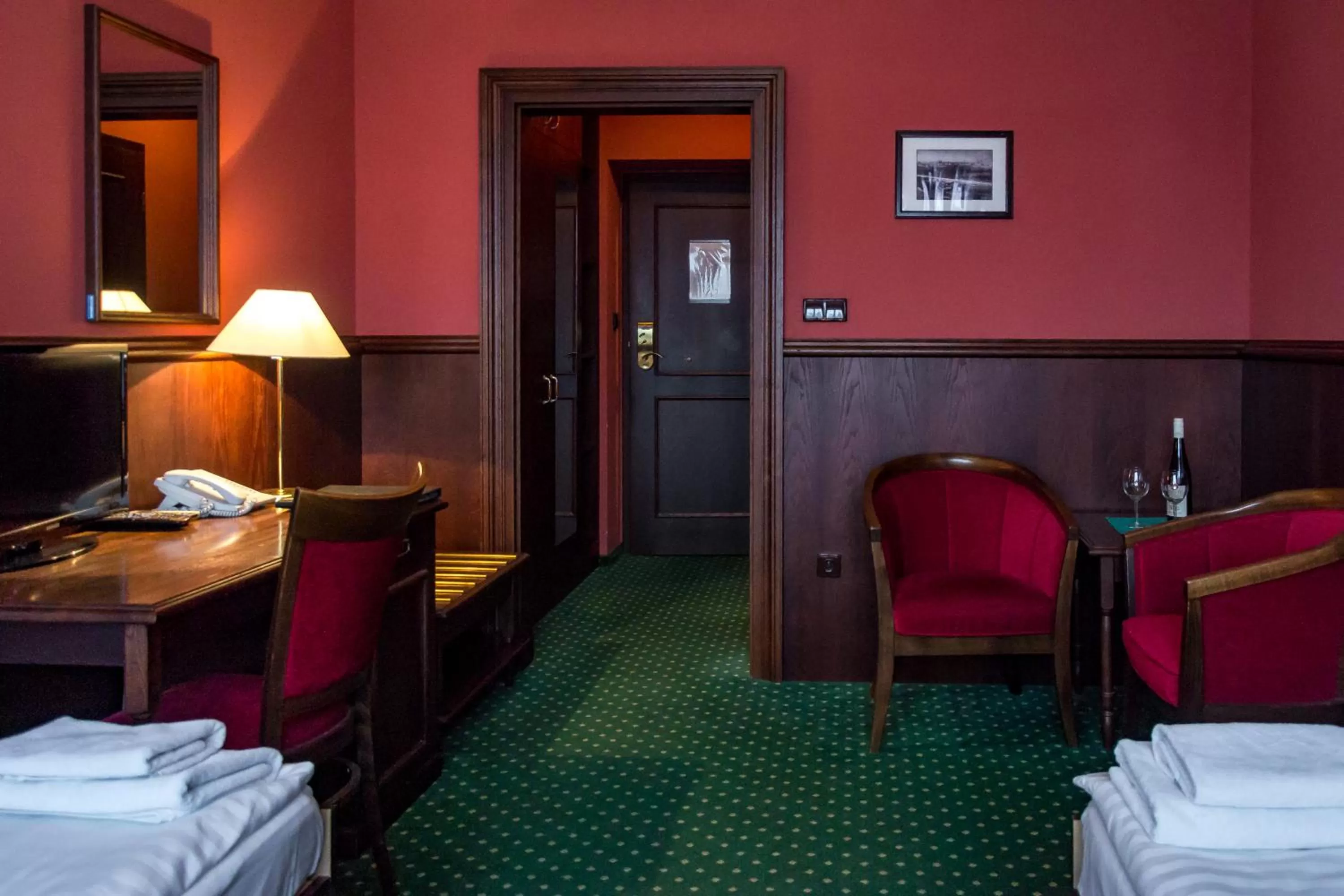 Bed in Hotel U Hejtmana Šarovce