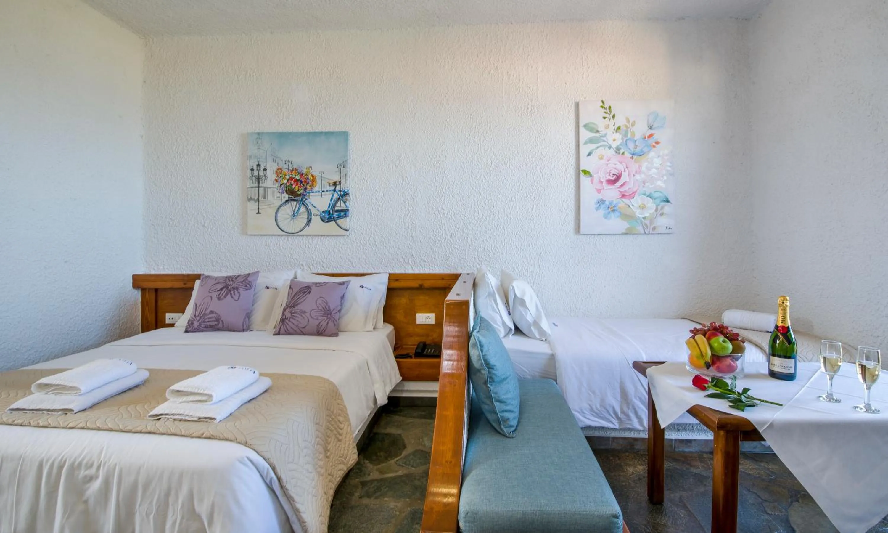 Bed in Folia Apartments Chania