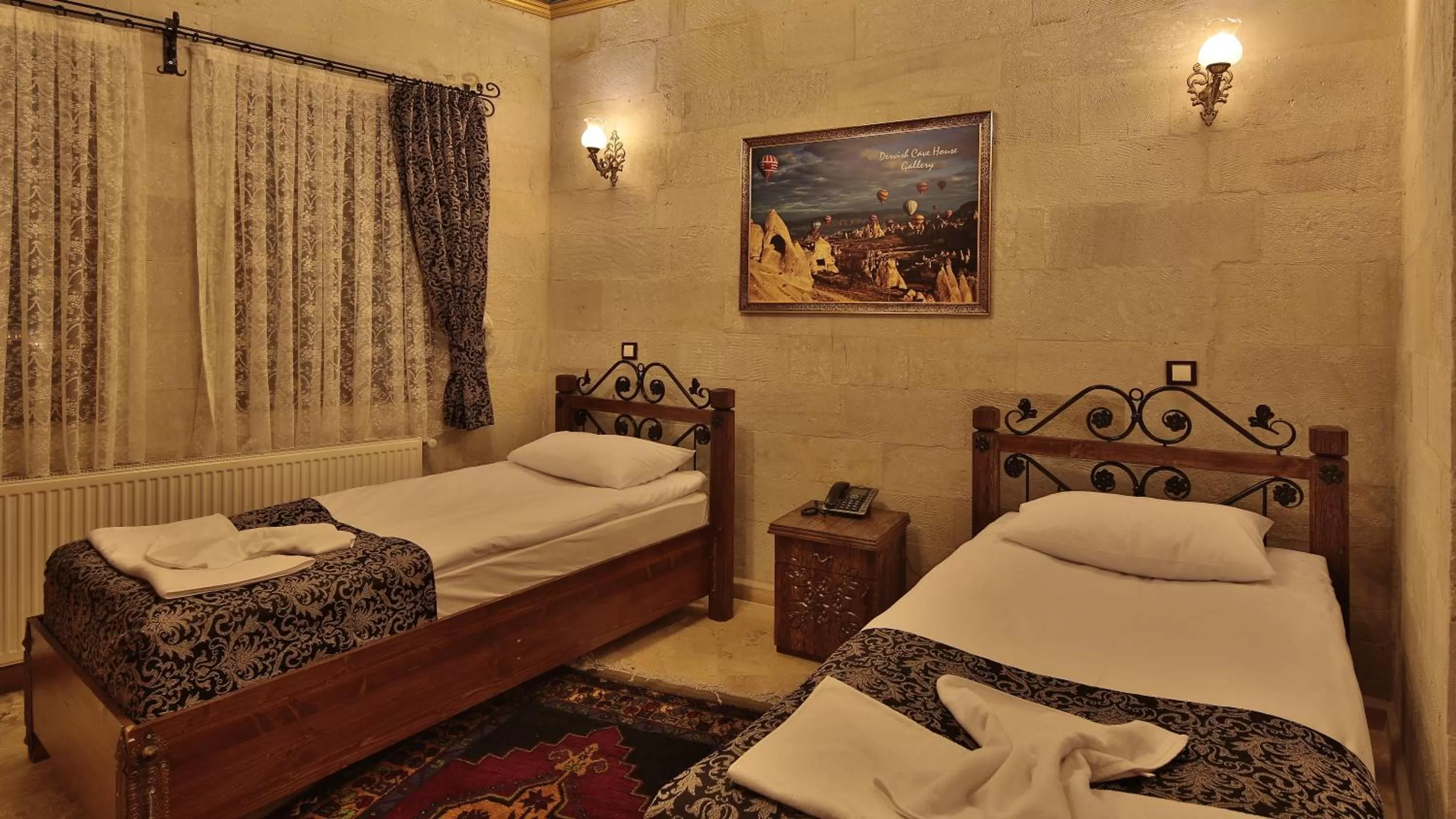Decorative detail, Bed in Cappadocia Cave Land Hotel