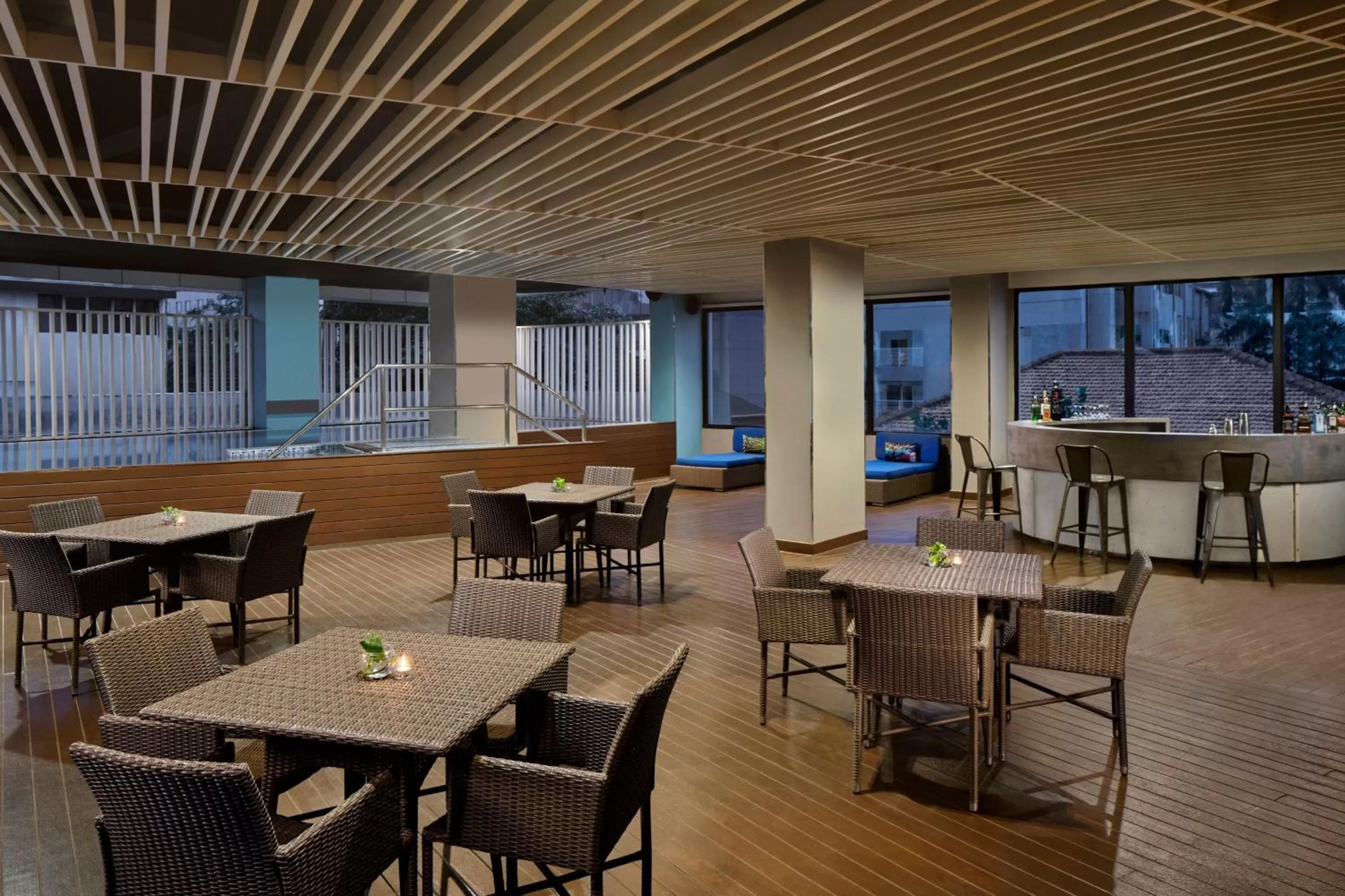 Swimming pool in Aloft Jakarta Wahid Hasyim