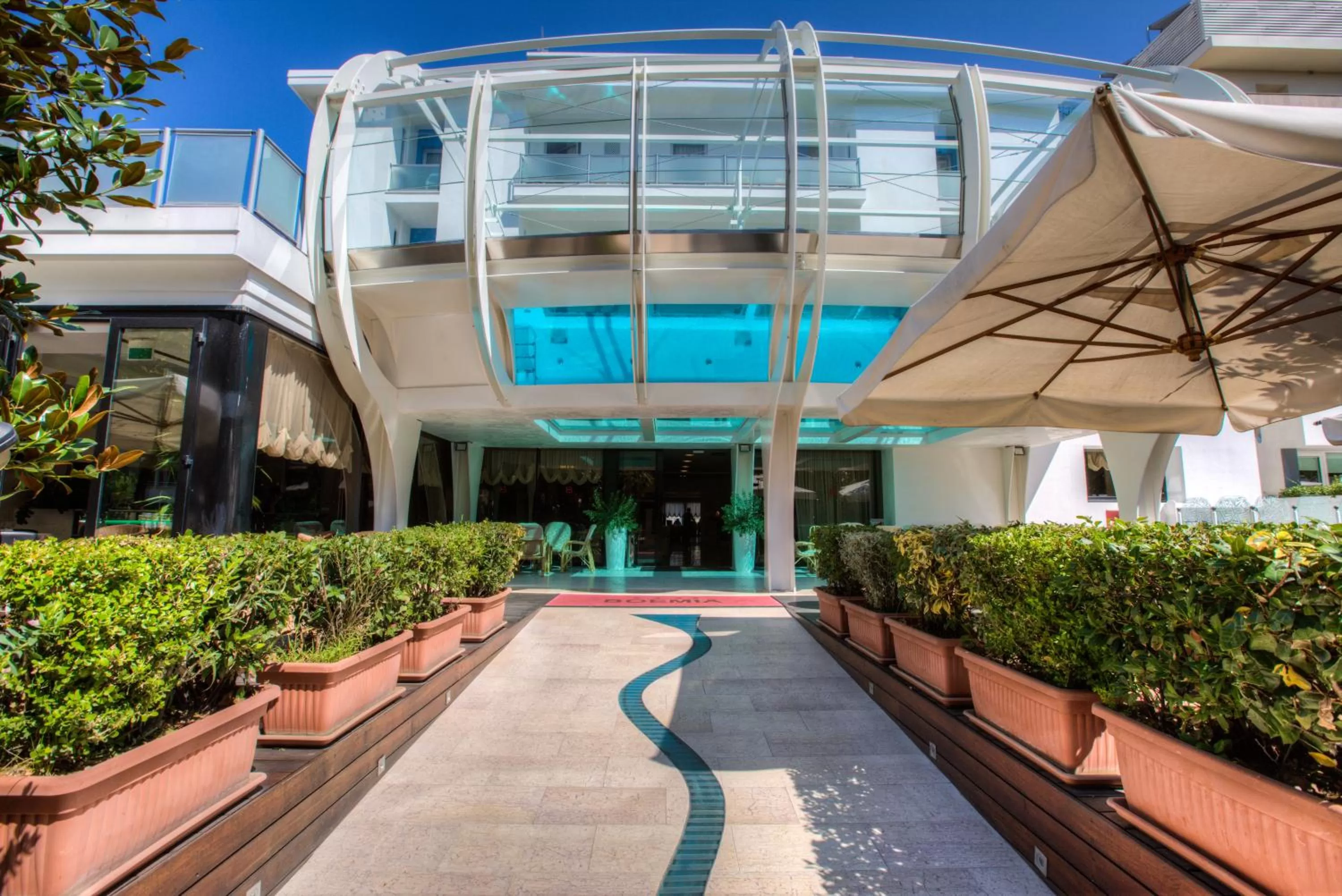 Facade/entrance in Hotel Boemia