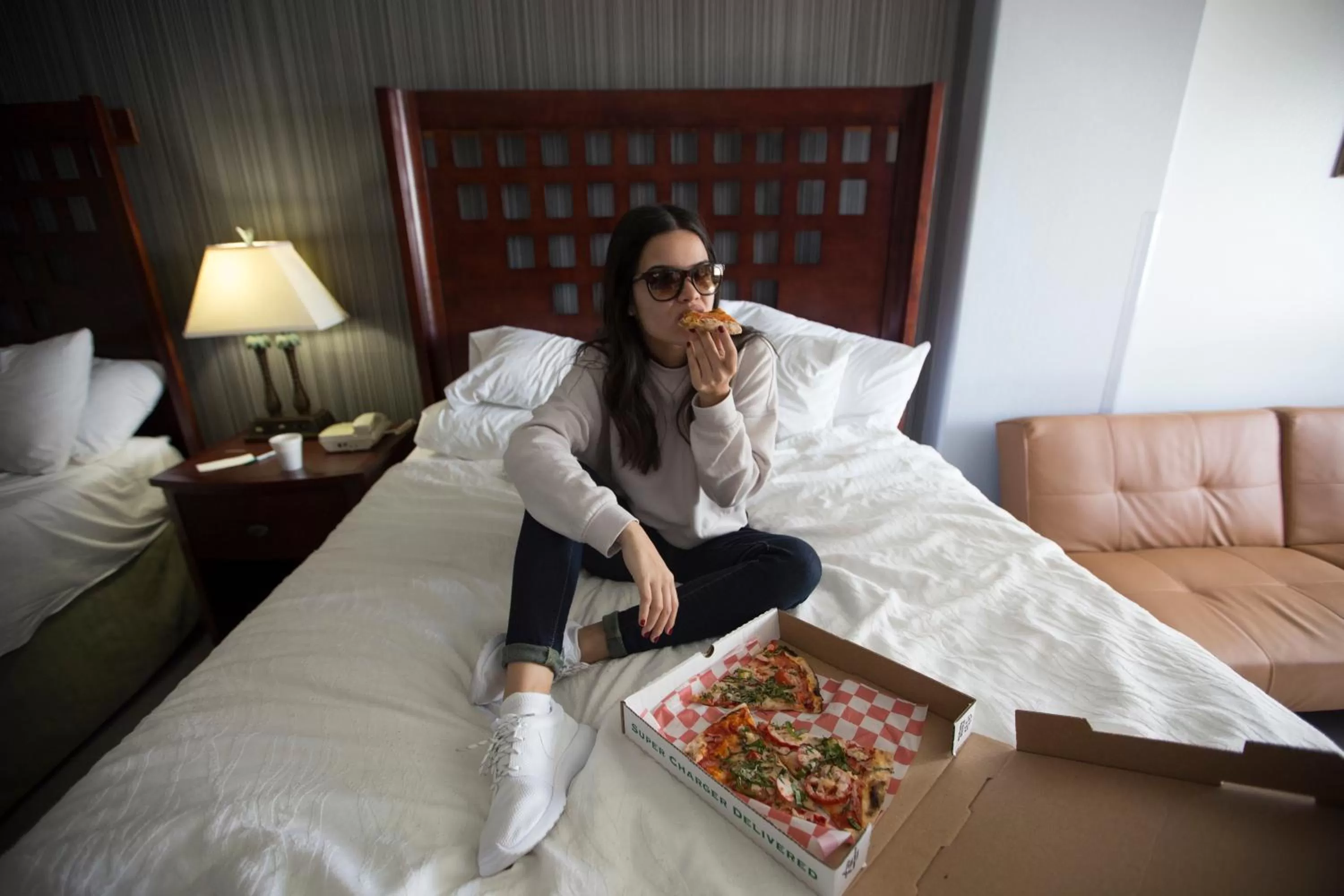 Guests, Bed in La Copa Inn Beach Hotel