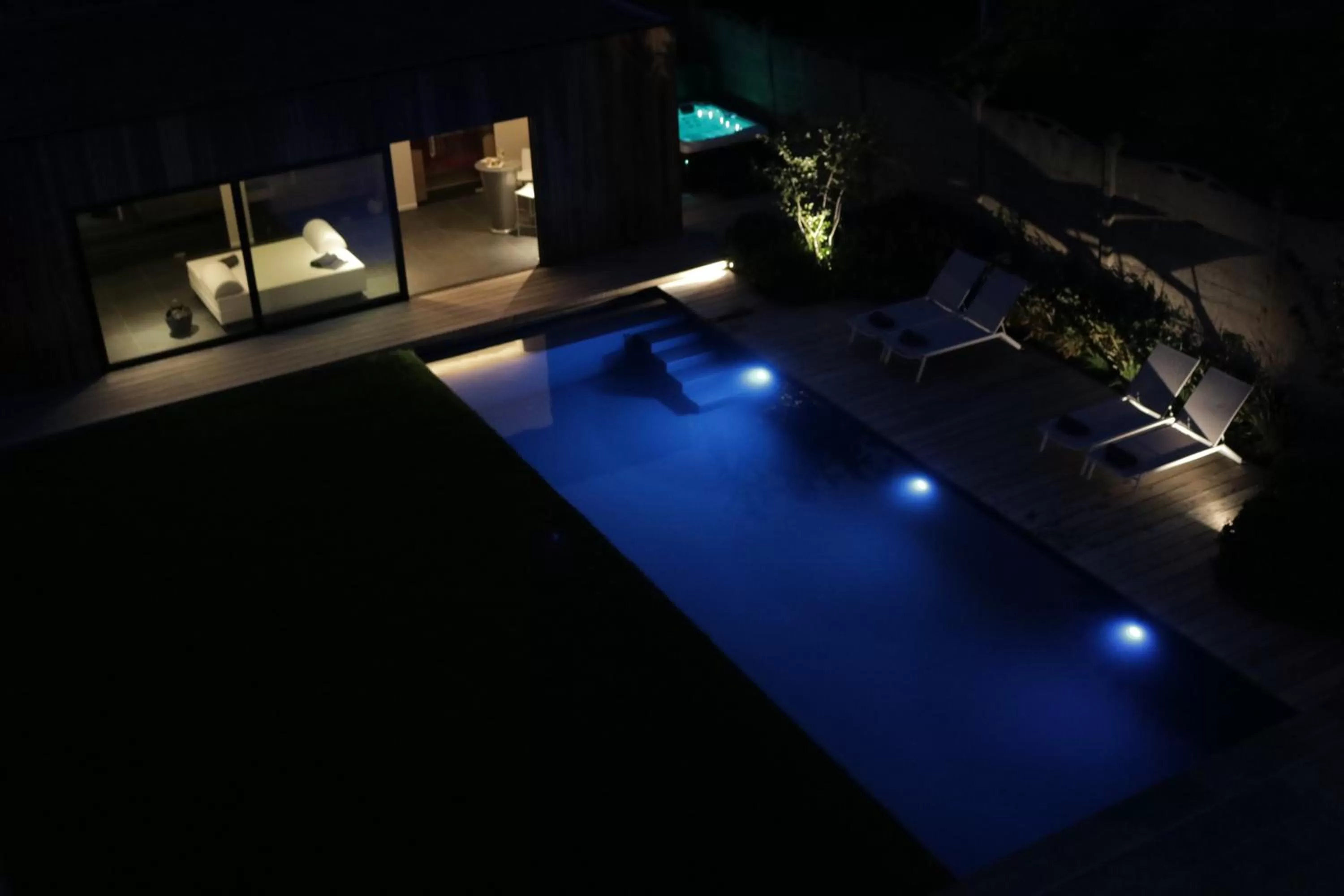 Pool view in B&B For 2-Wellness For 2