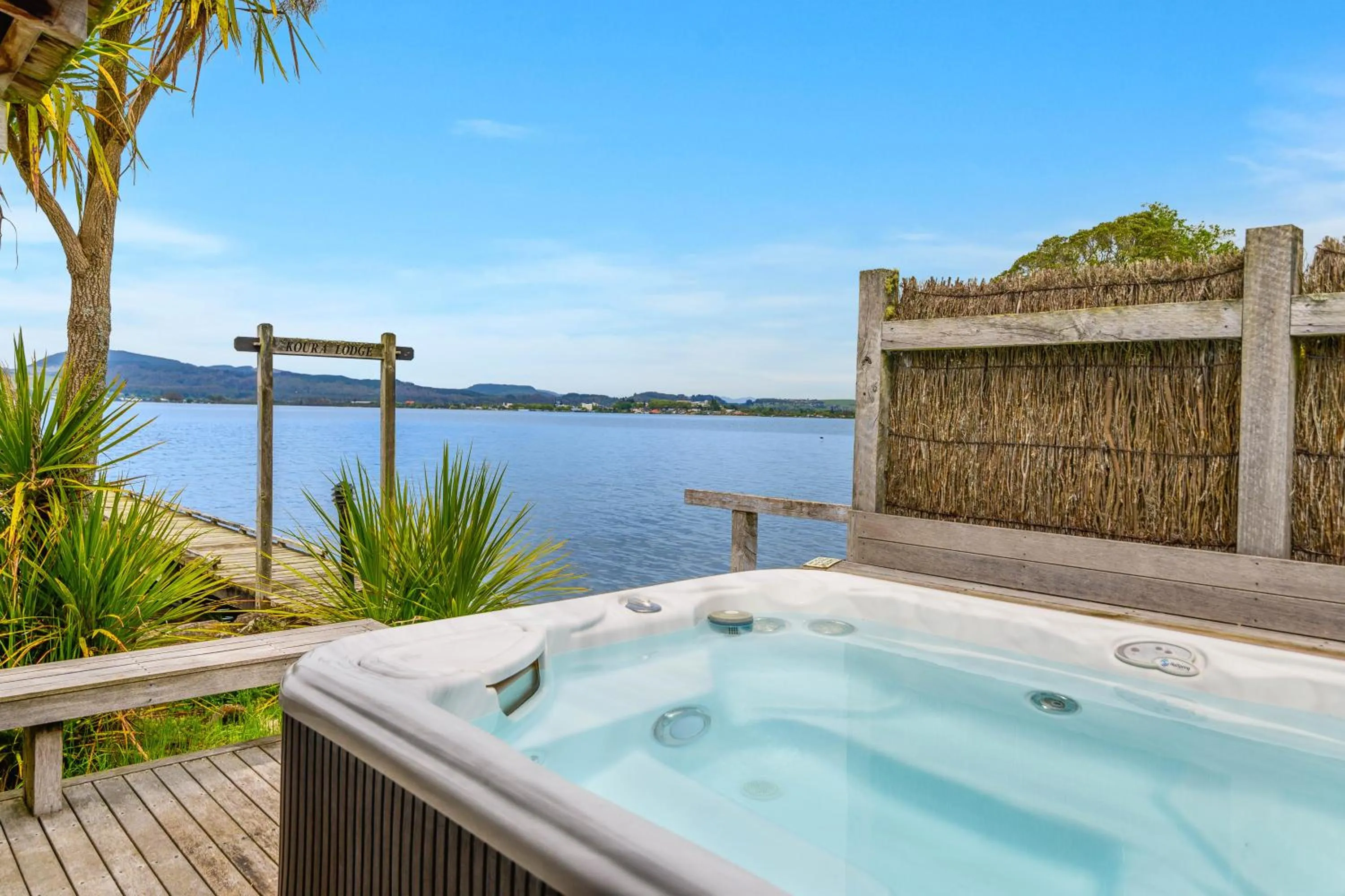Hot Tub in Koura Lodge
