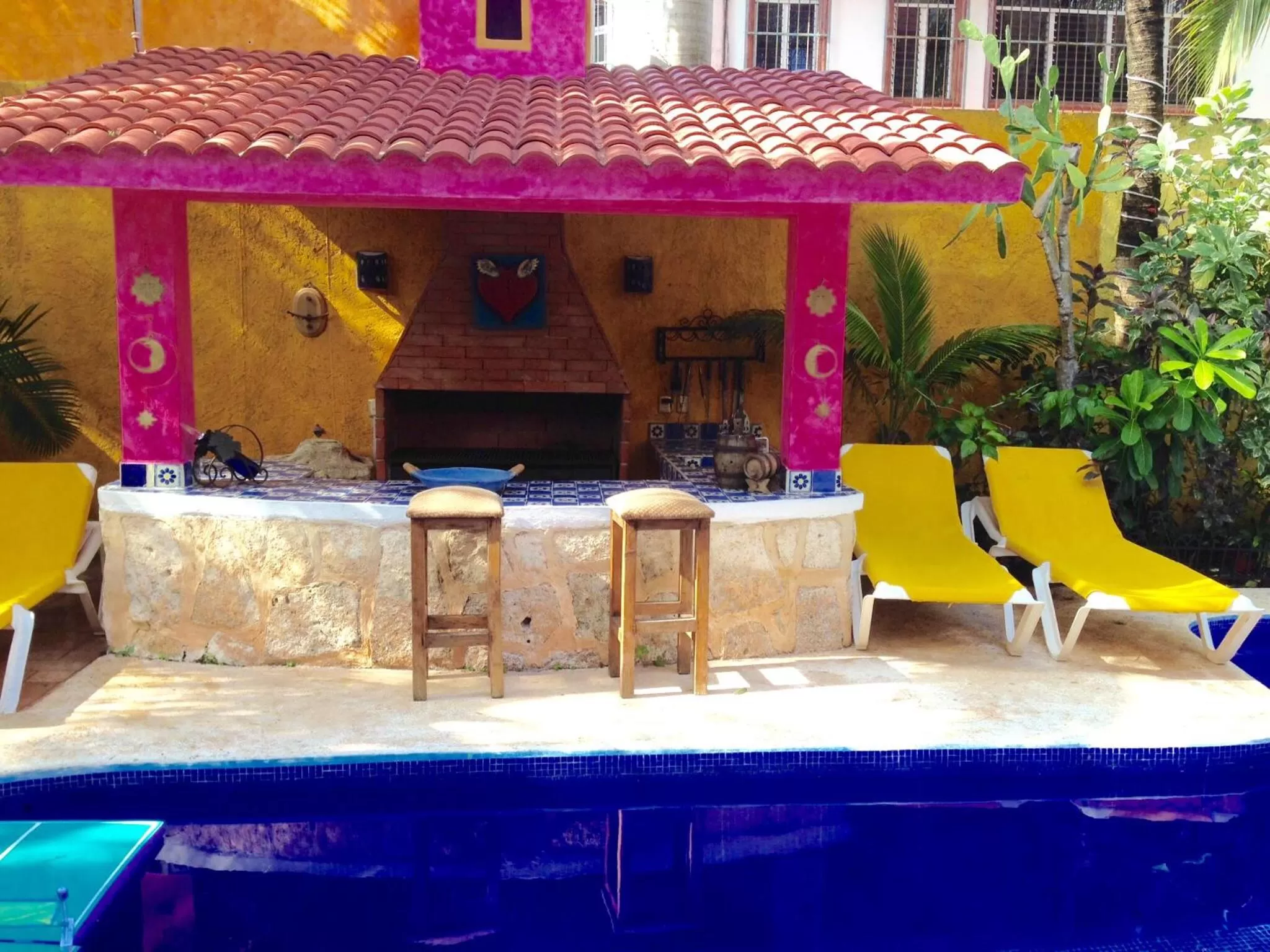 BBQ facilities in Hacienda Boutique B&B and Spa Solo Adultos