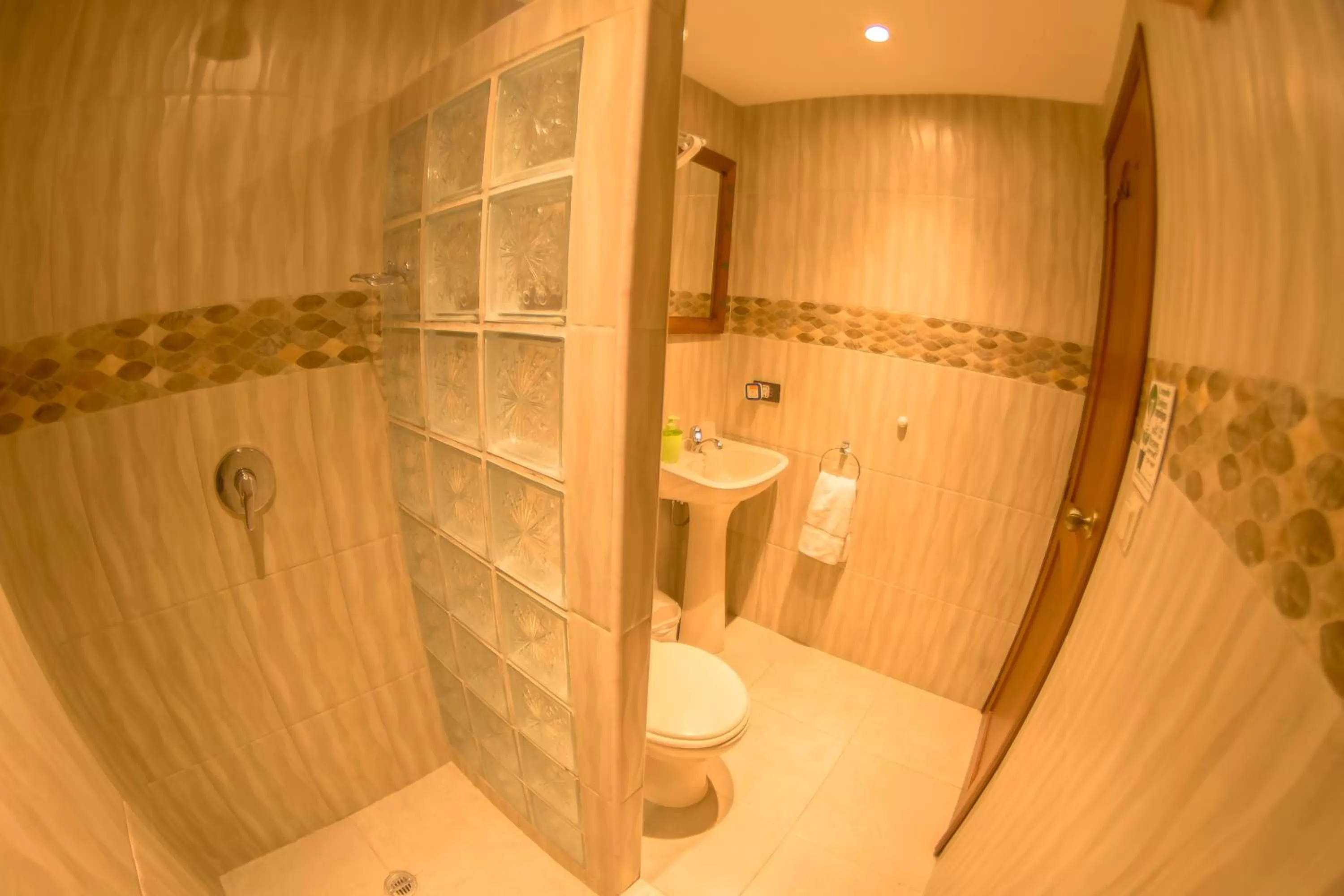 Shower in La Casa del Molino Blanco B&B