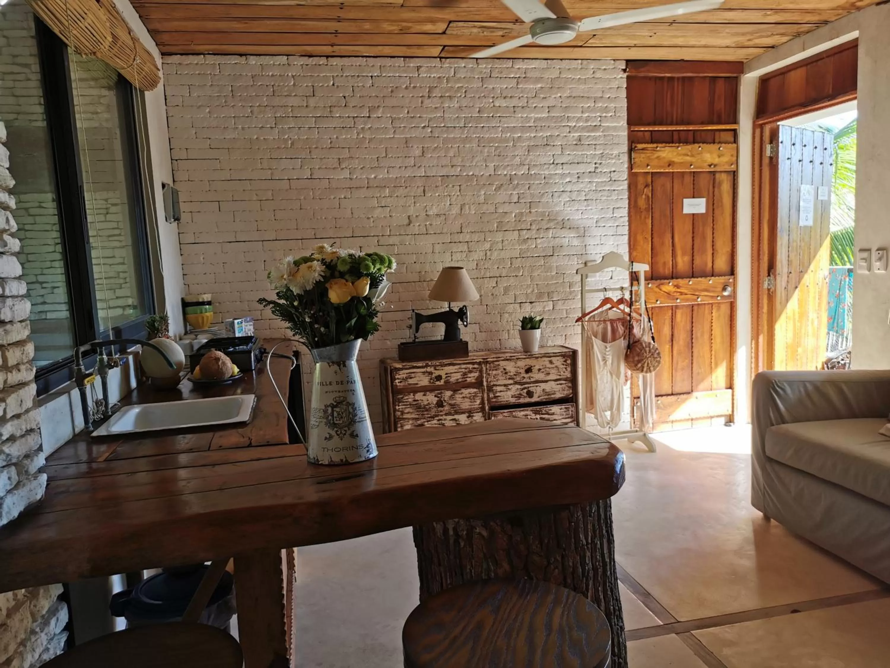 Living room in Suites Tulum