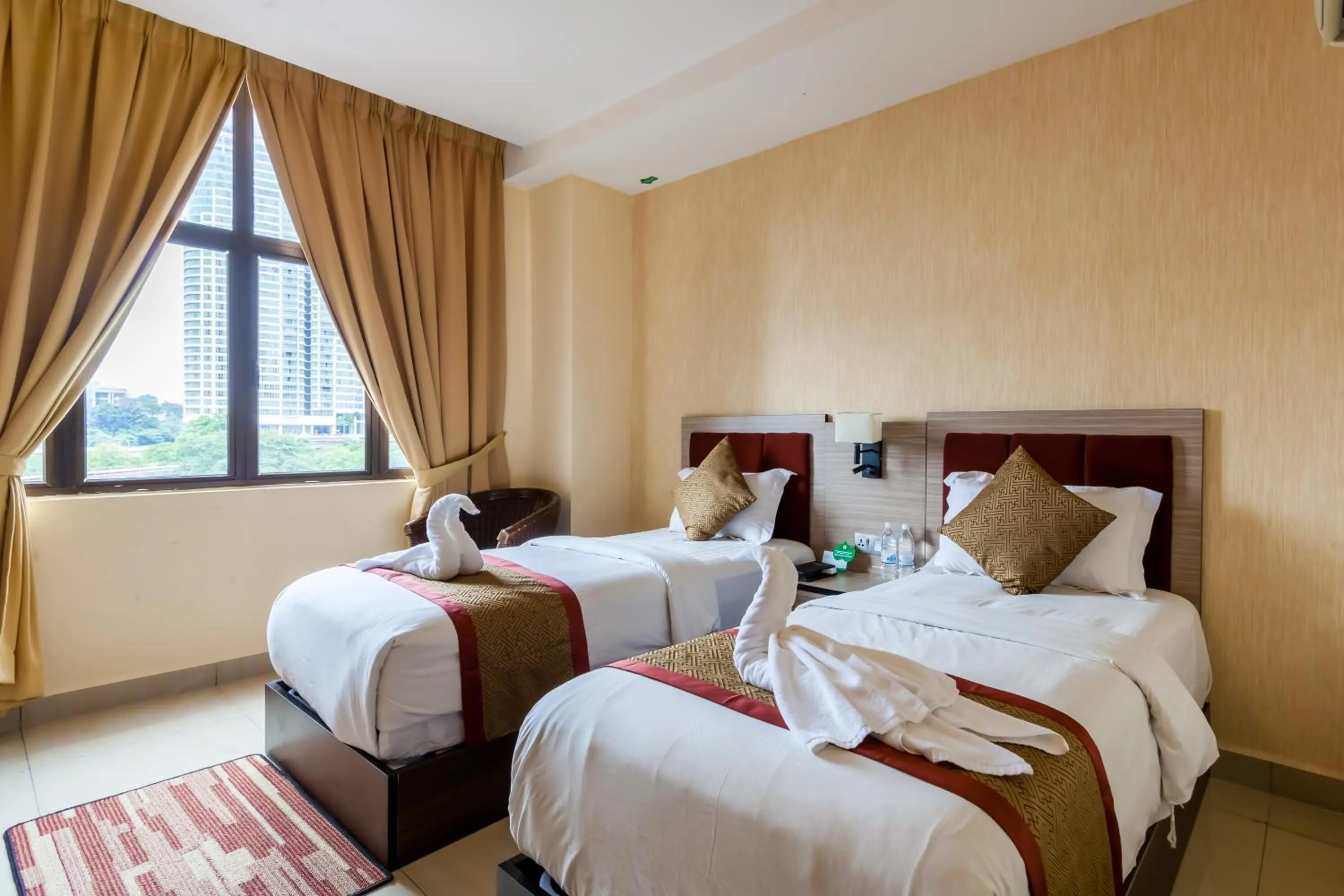 Bed in Dolphin Hotel, Chow Kit Kuala Lumpur