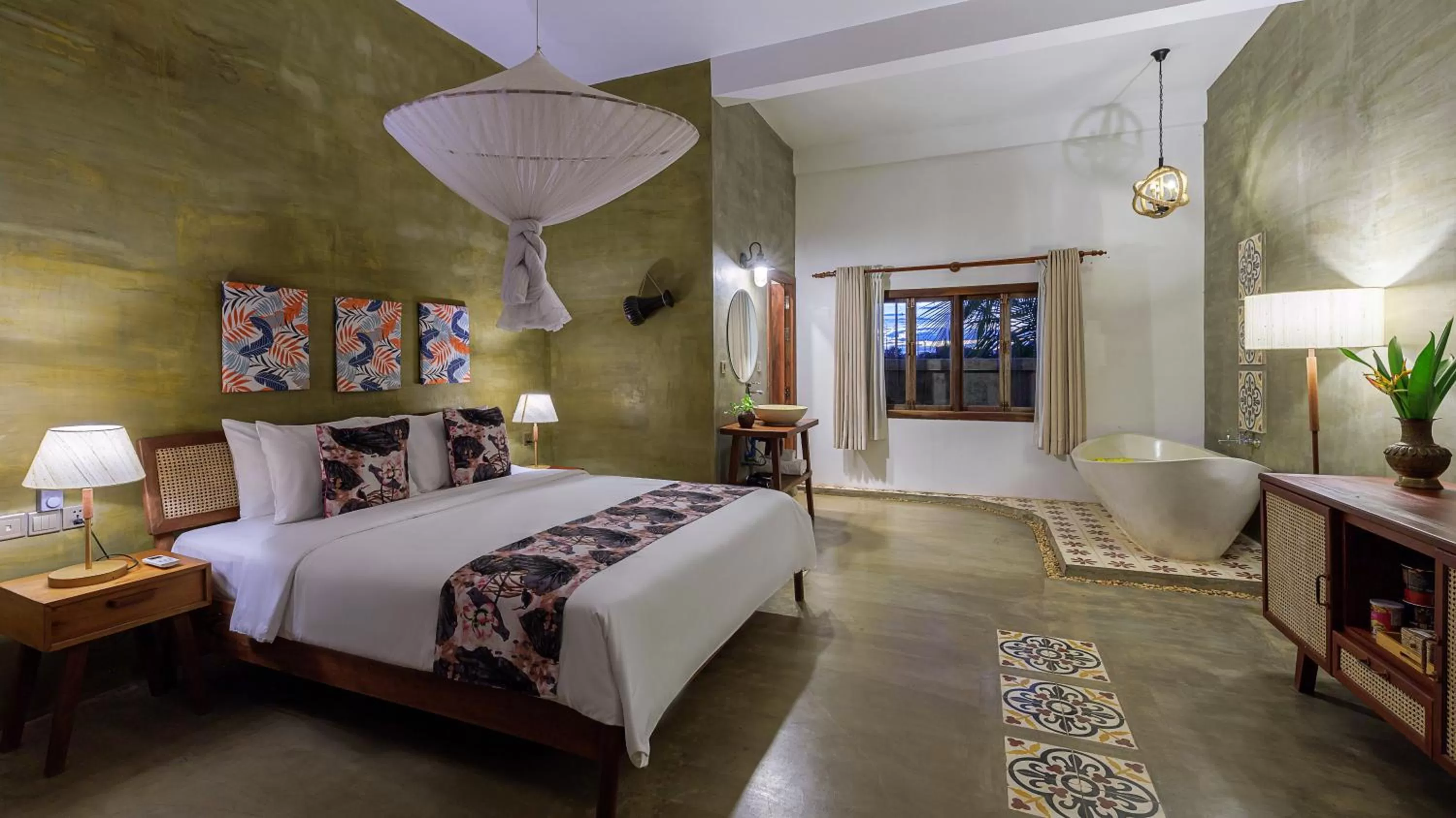 Bedroom, Bed in Dontrei Villa Angkor