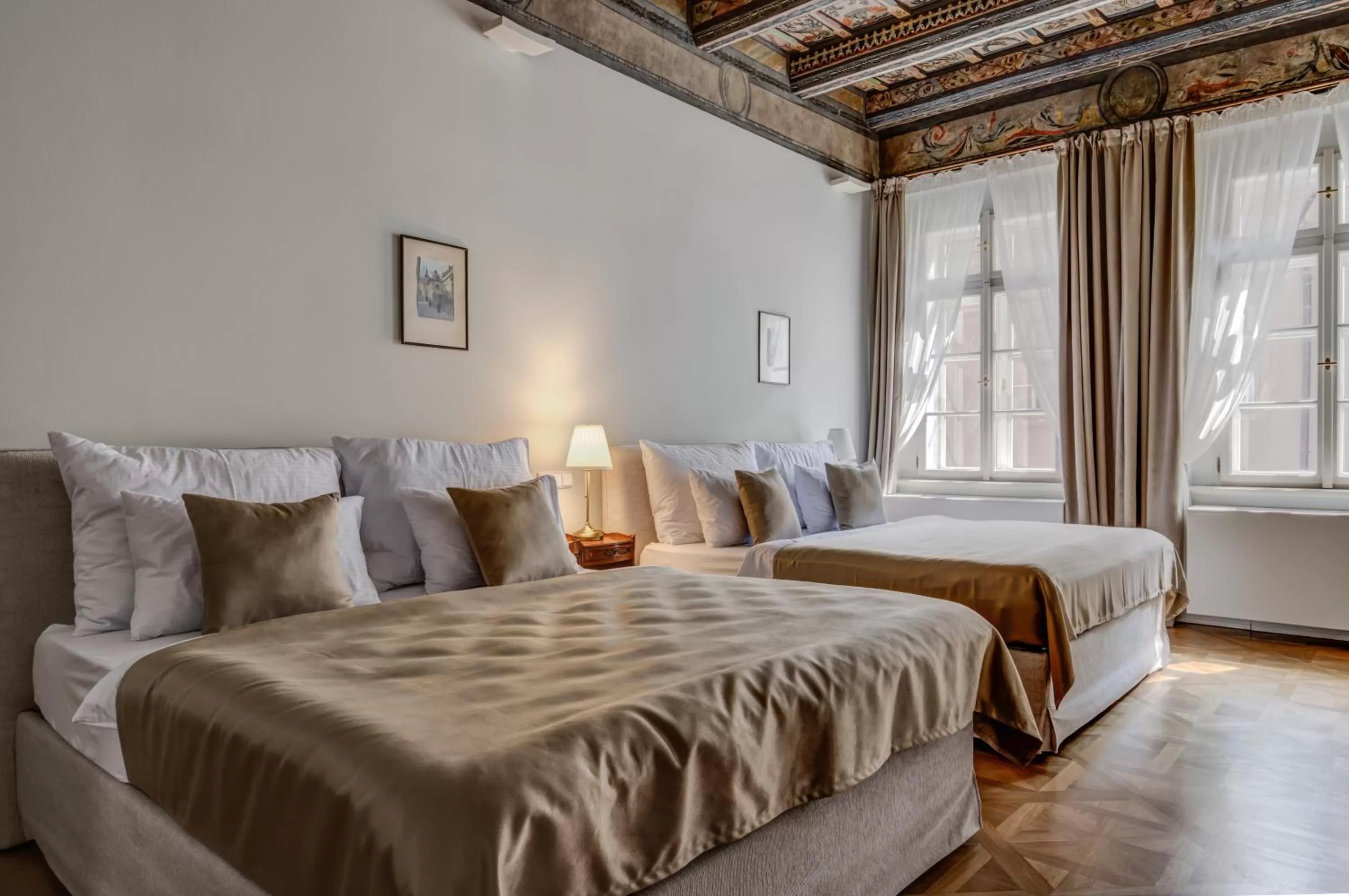 Bed in Hotel Nerudova 211