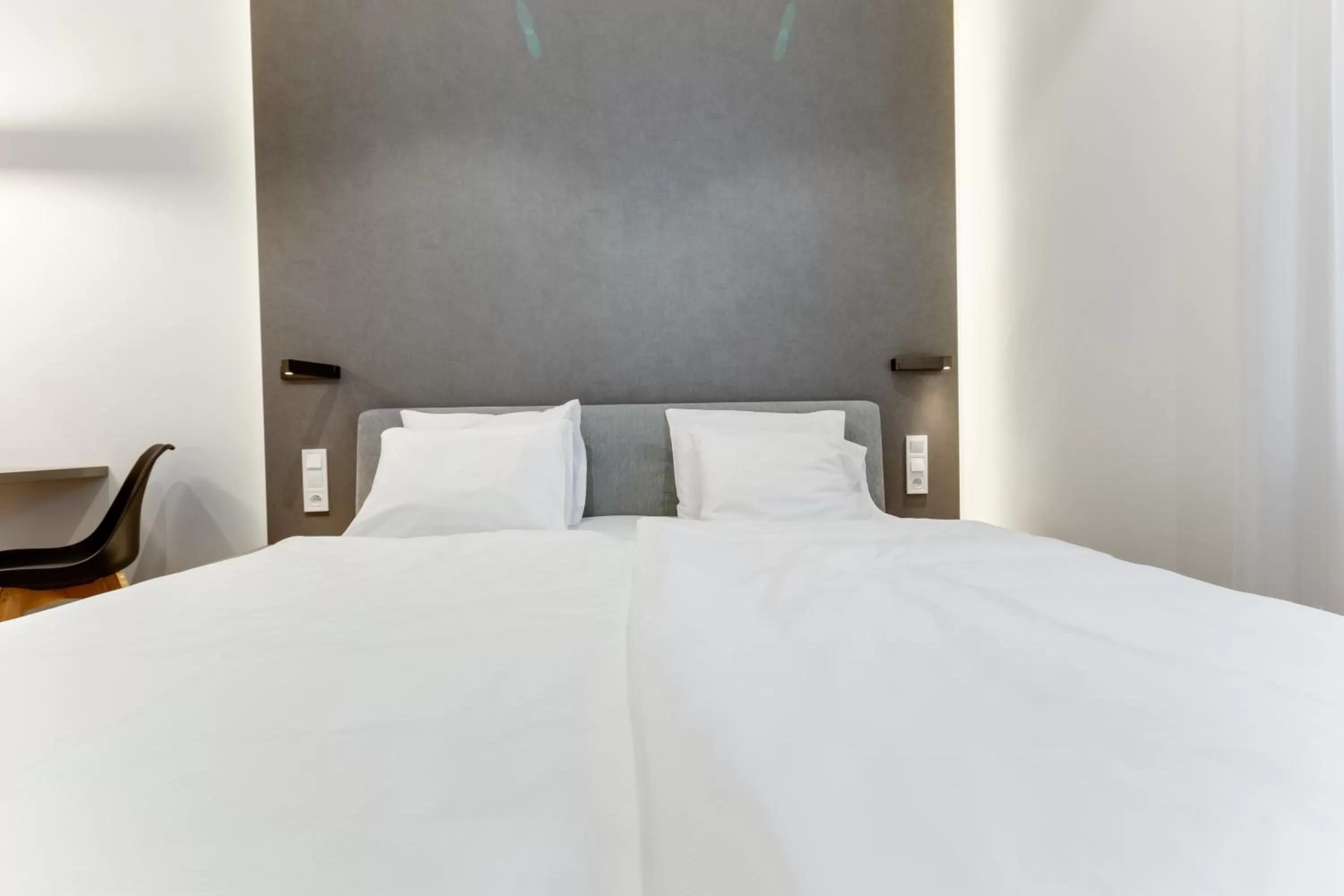 Bed in Lampi Aparthotel Prague