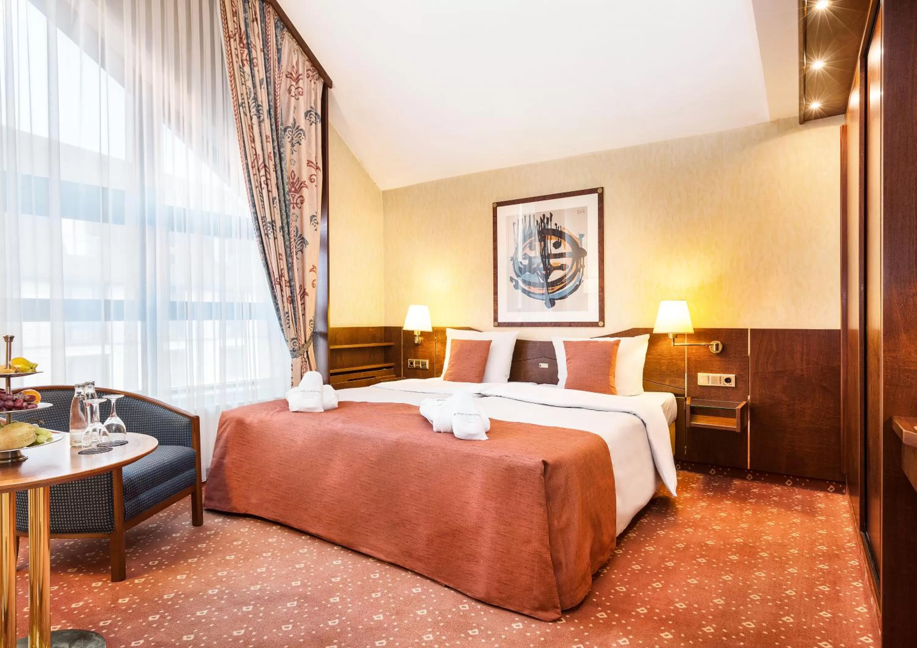 Bed in Living Hotel Berlin Mitte