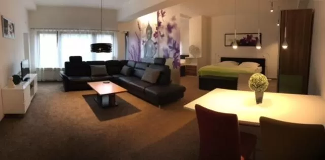 Bed in Gästehaus beim Prinz