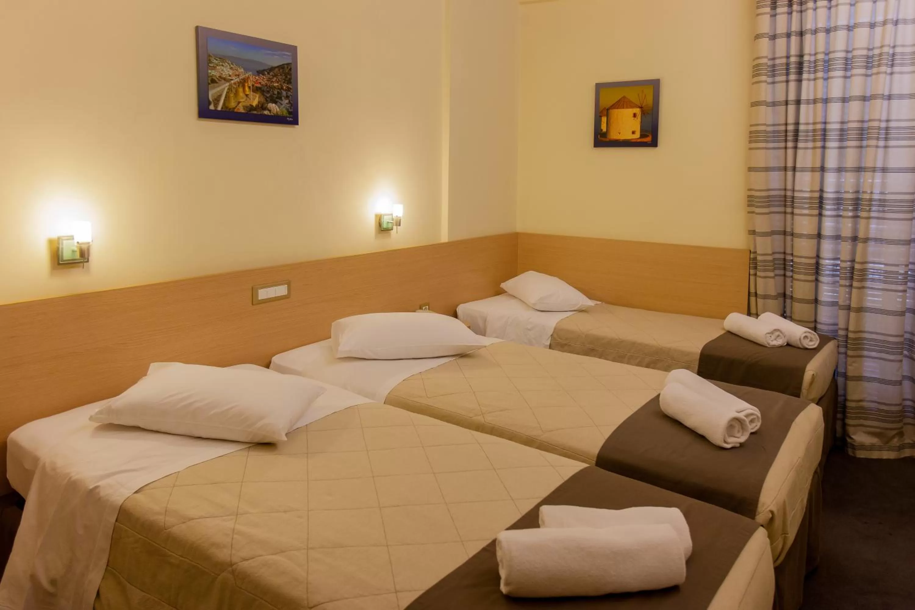 Bed in Acropolis View Hotel