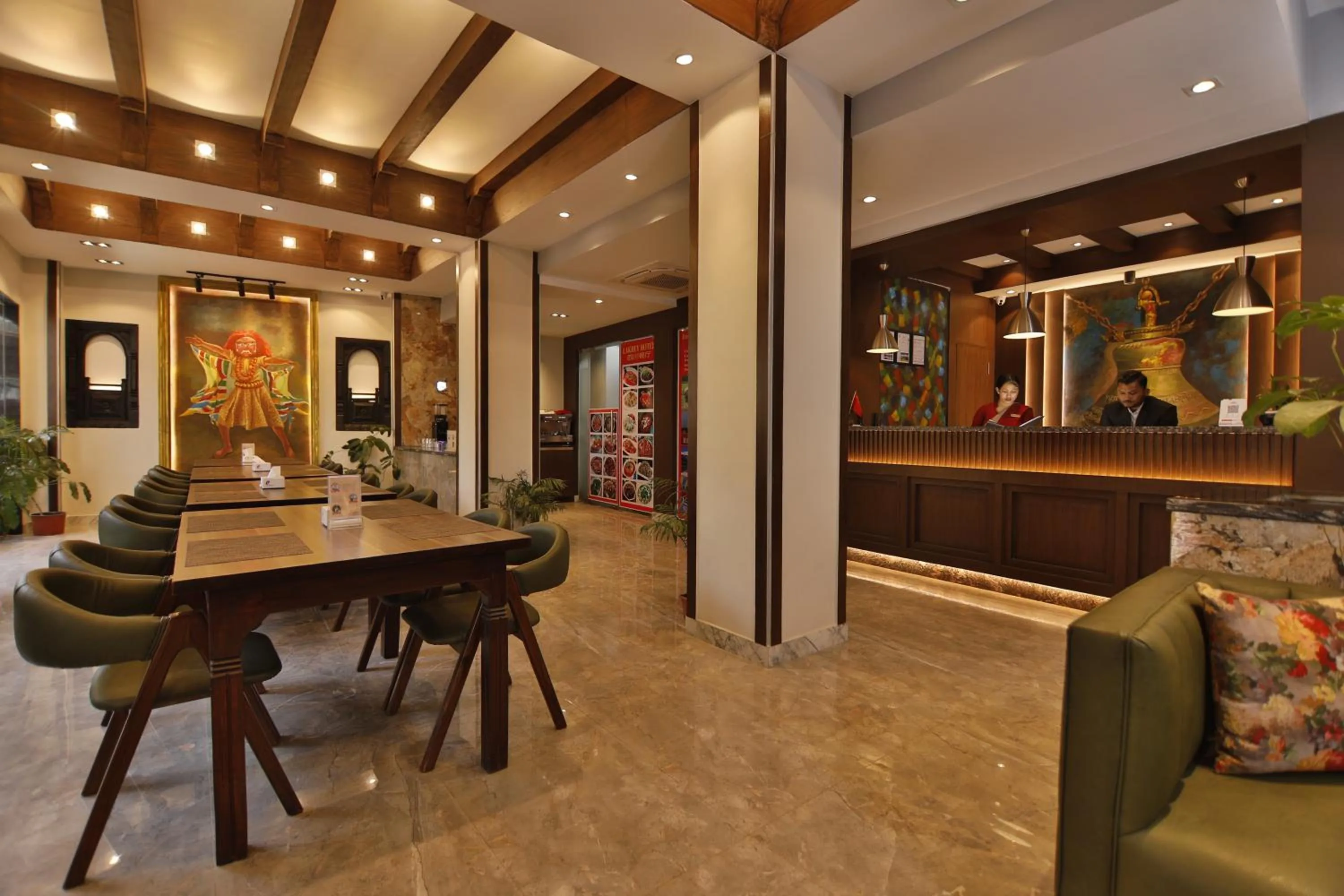 Lobby or reception in Lakhey Hotel