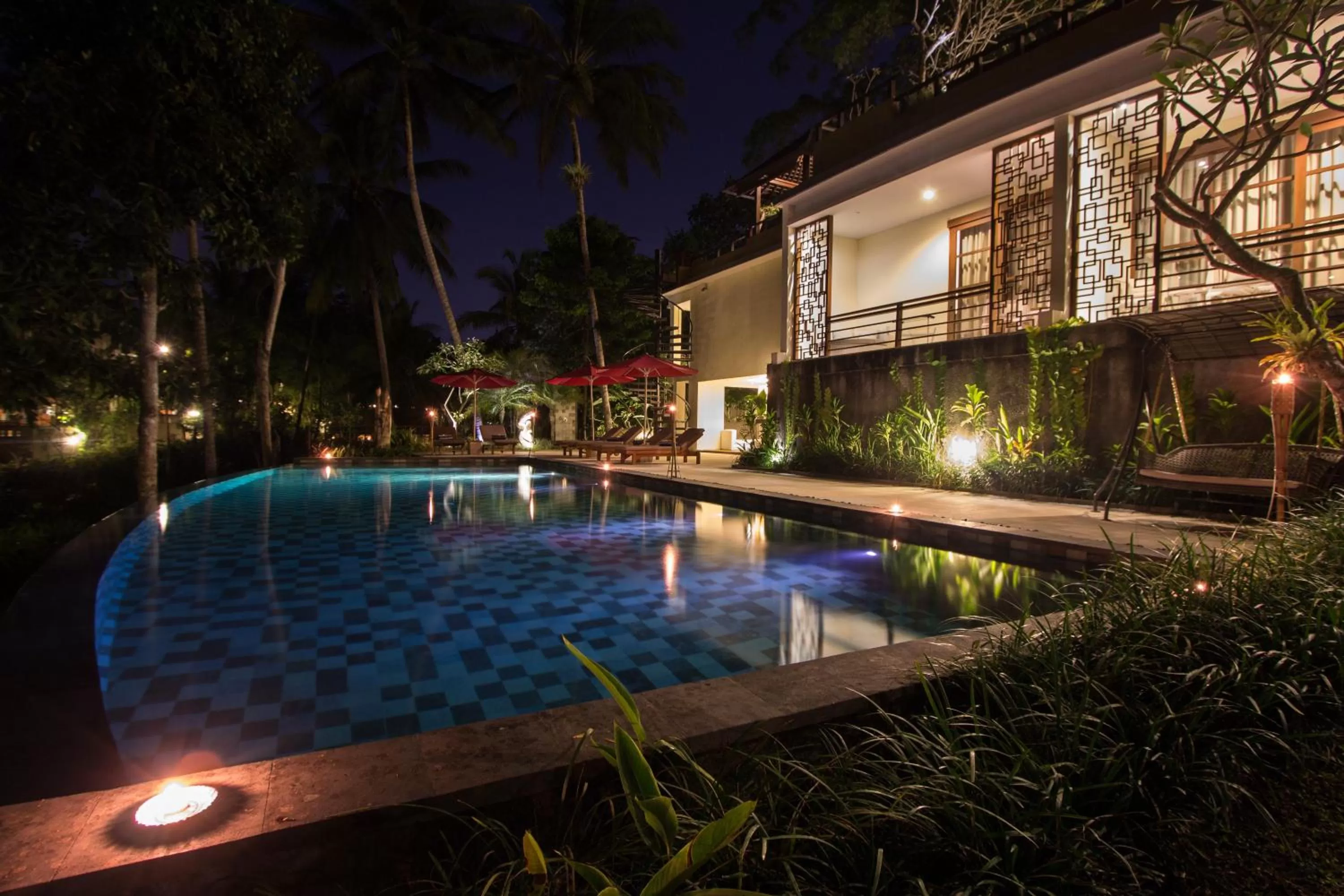Pool view in Labak River Hotel by EPS