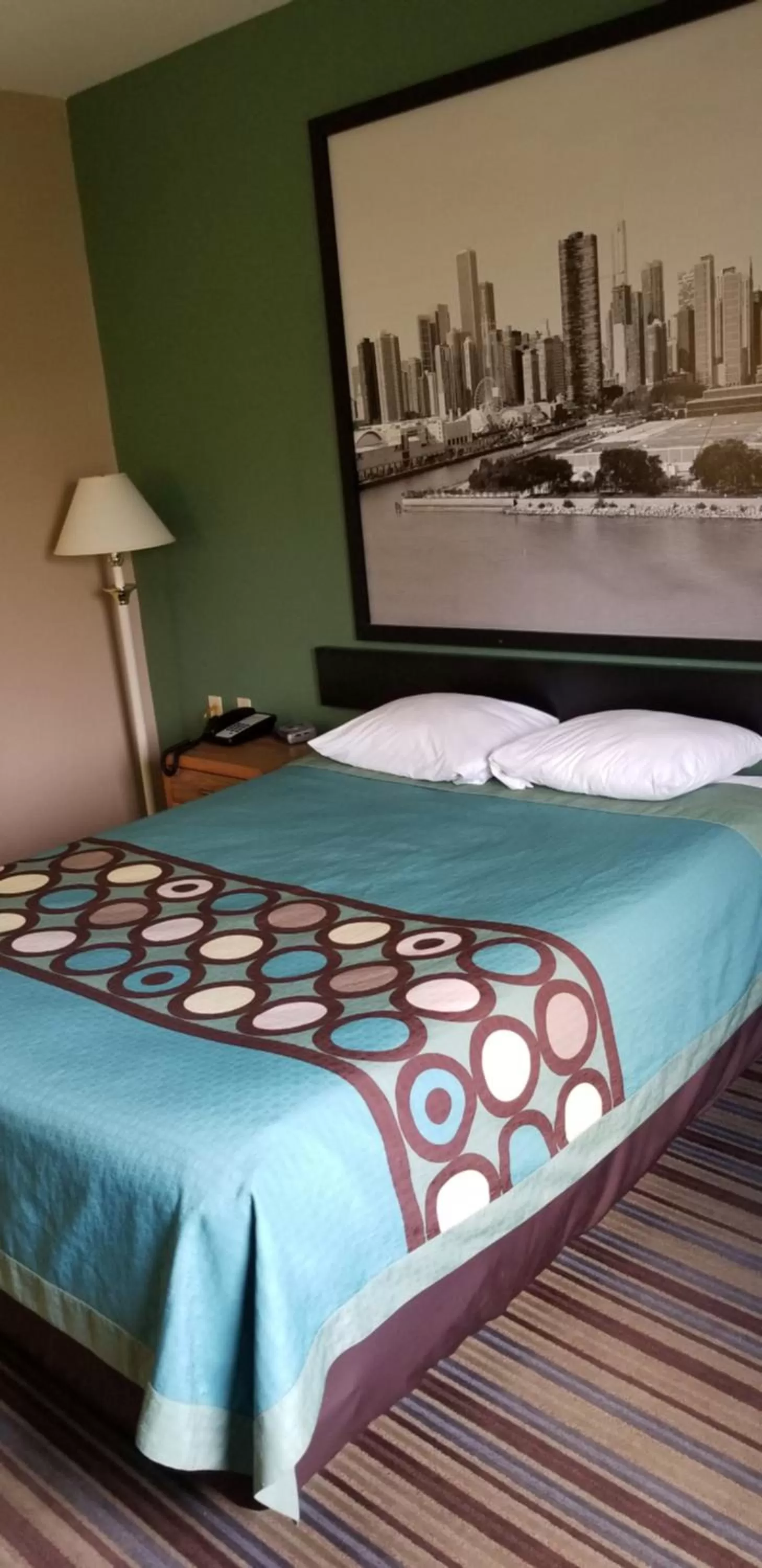 Bed in Super 8 by Wyndham Pontoon Beach IL/St. Louis MO Area