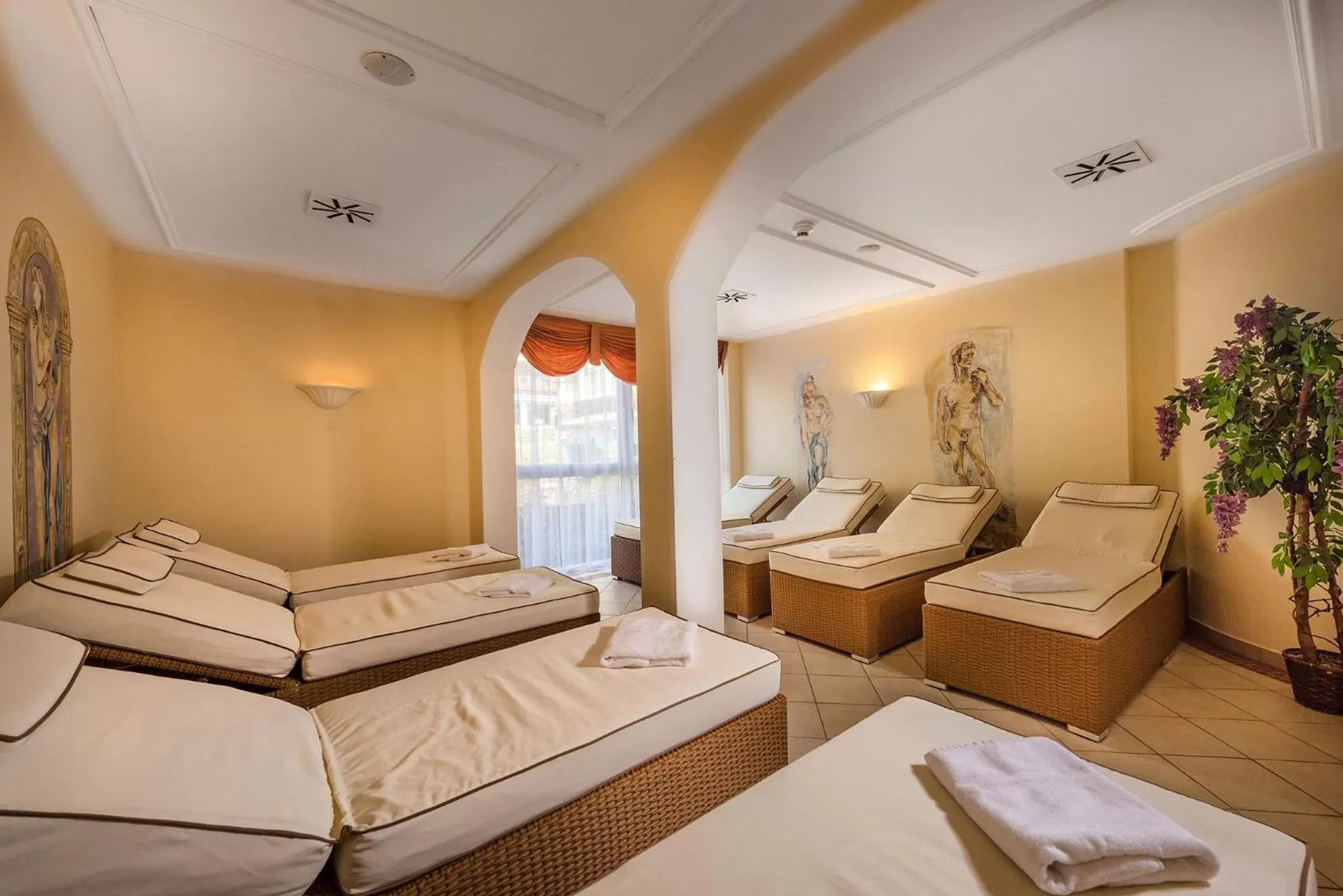 Spa and wellness centre/facilities, Bed in Johannesbad Hotel Palace - Kinder bis 11 kostenfrei bis Dez