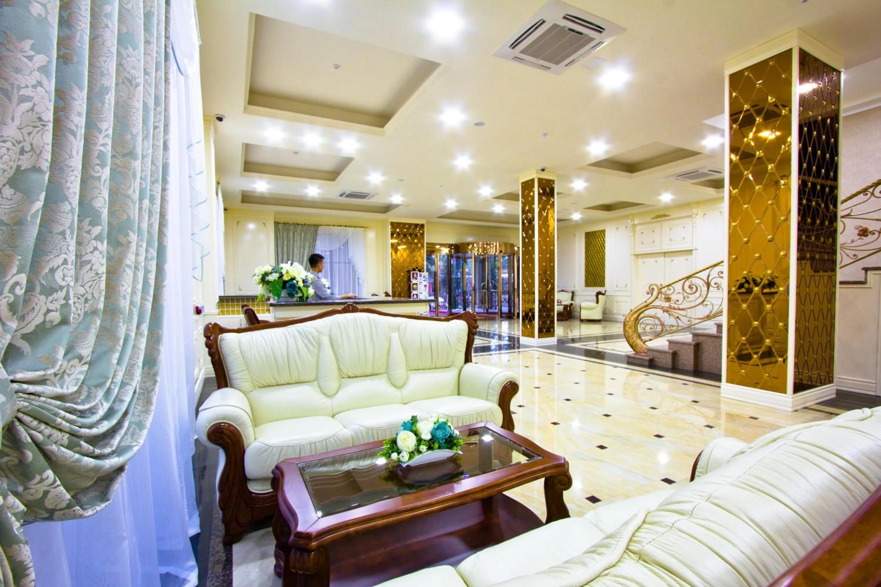 Lobby or reception in Plaza Hotel Bishkek