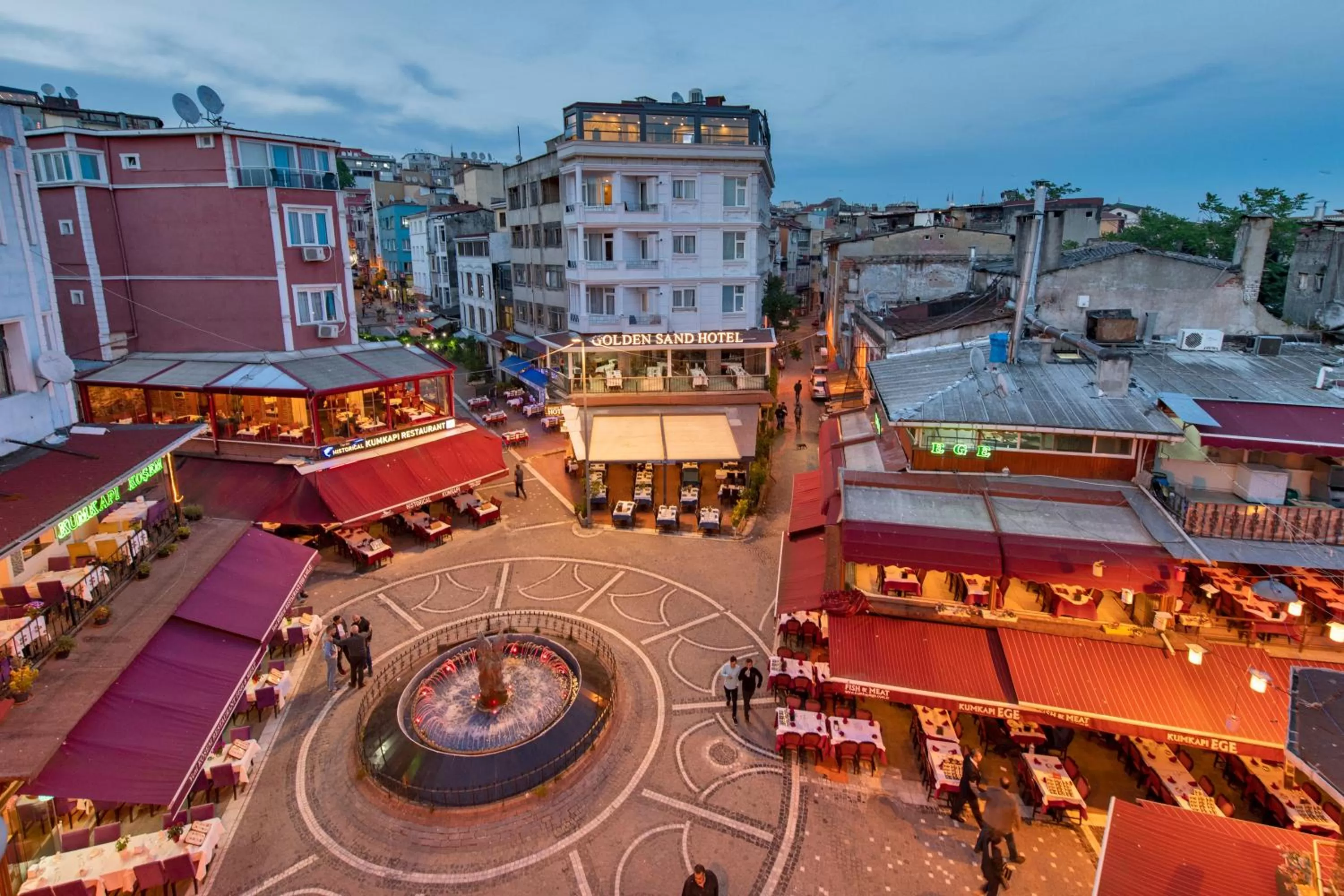 Street view in Golden Sand Hotel