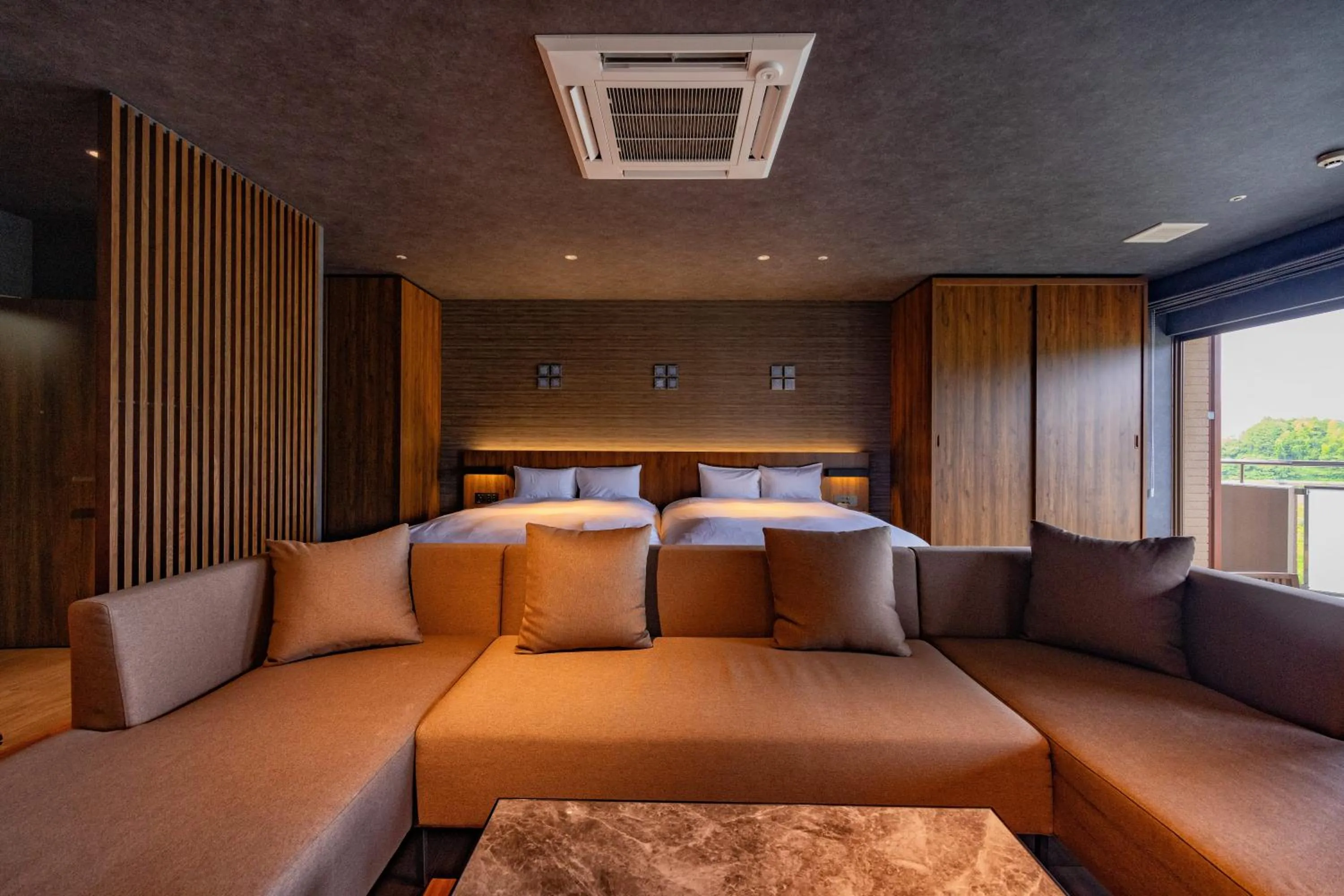 Photo of the whole room, Bed in Urari Takeo Garden Terrace Spa Resorts