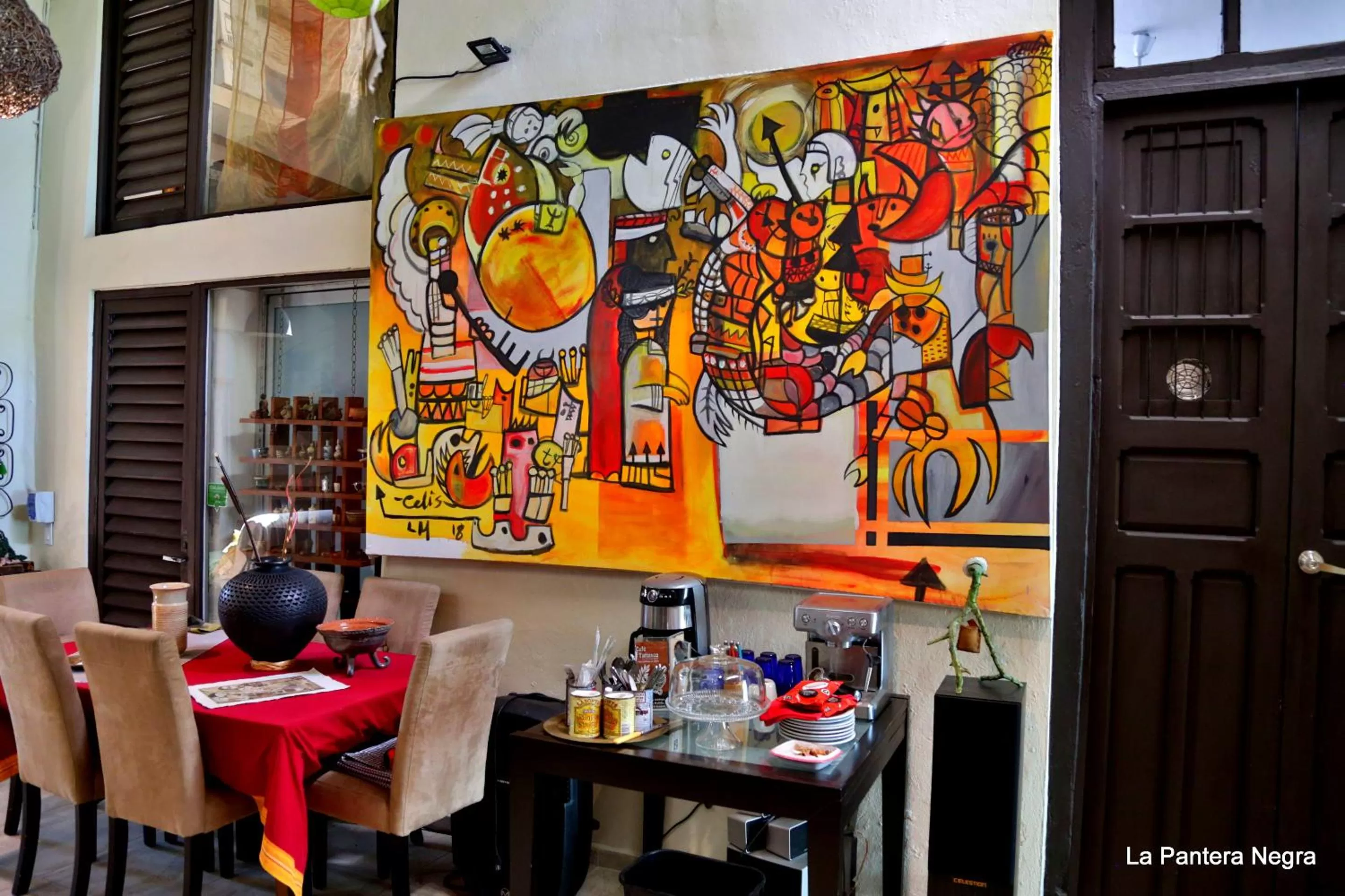 Balcony/Terrace, Restaurant/Places to Eat in La Pantera Negra