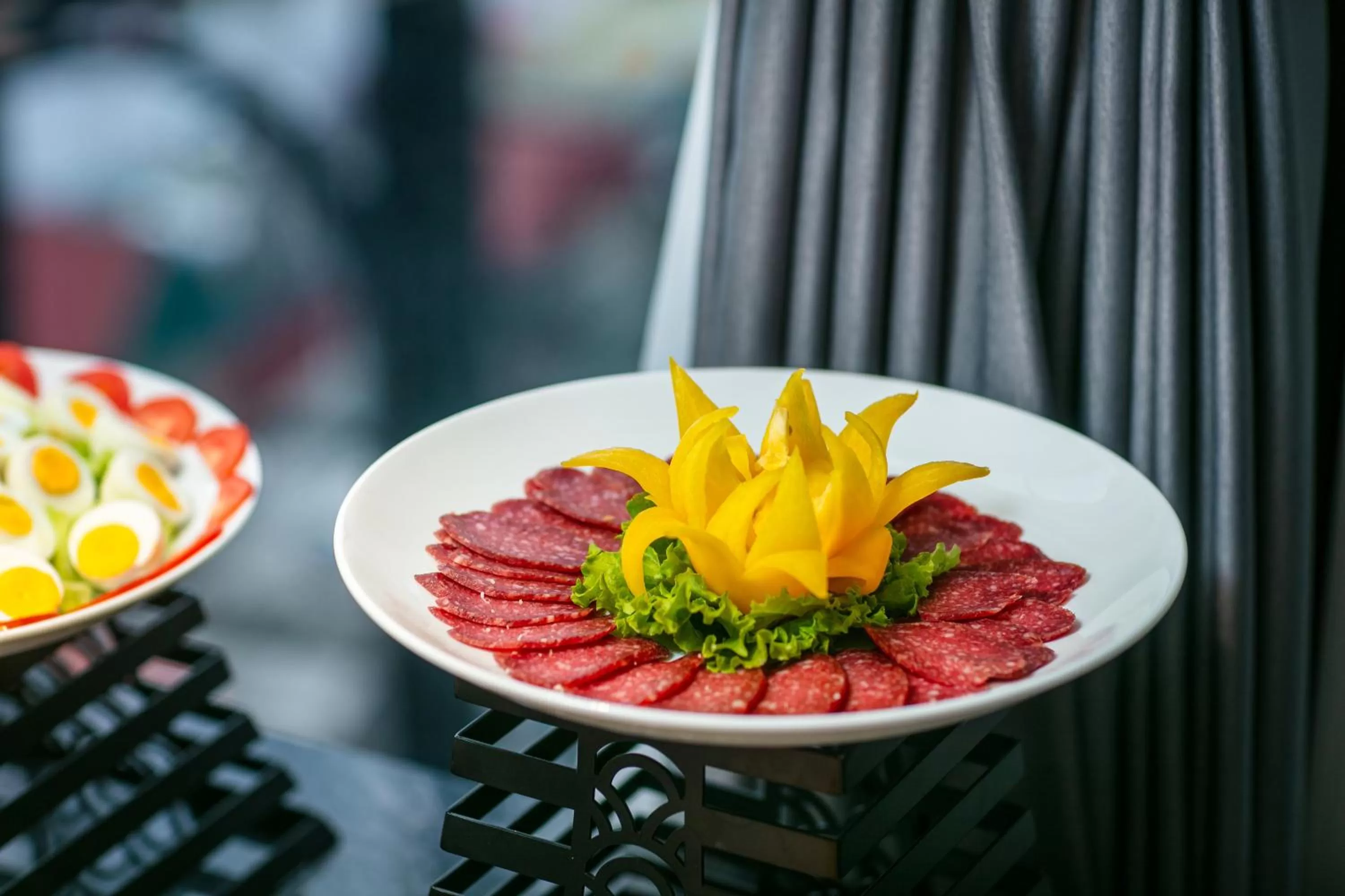 Buffet breakfast in MAY DE VILLE Lakeside Hotel