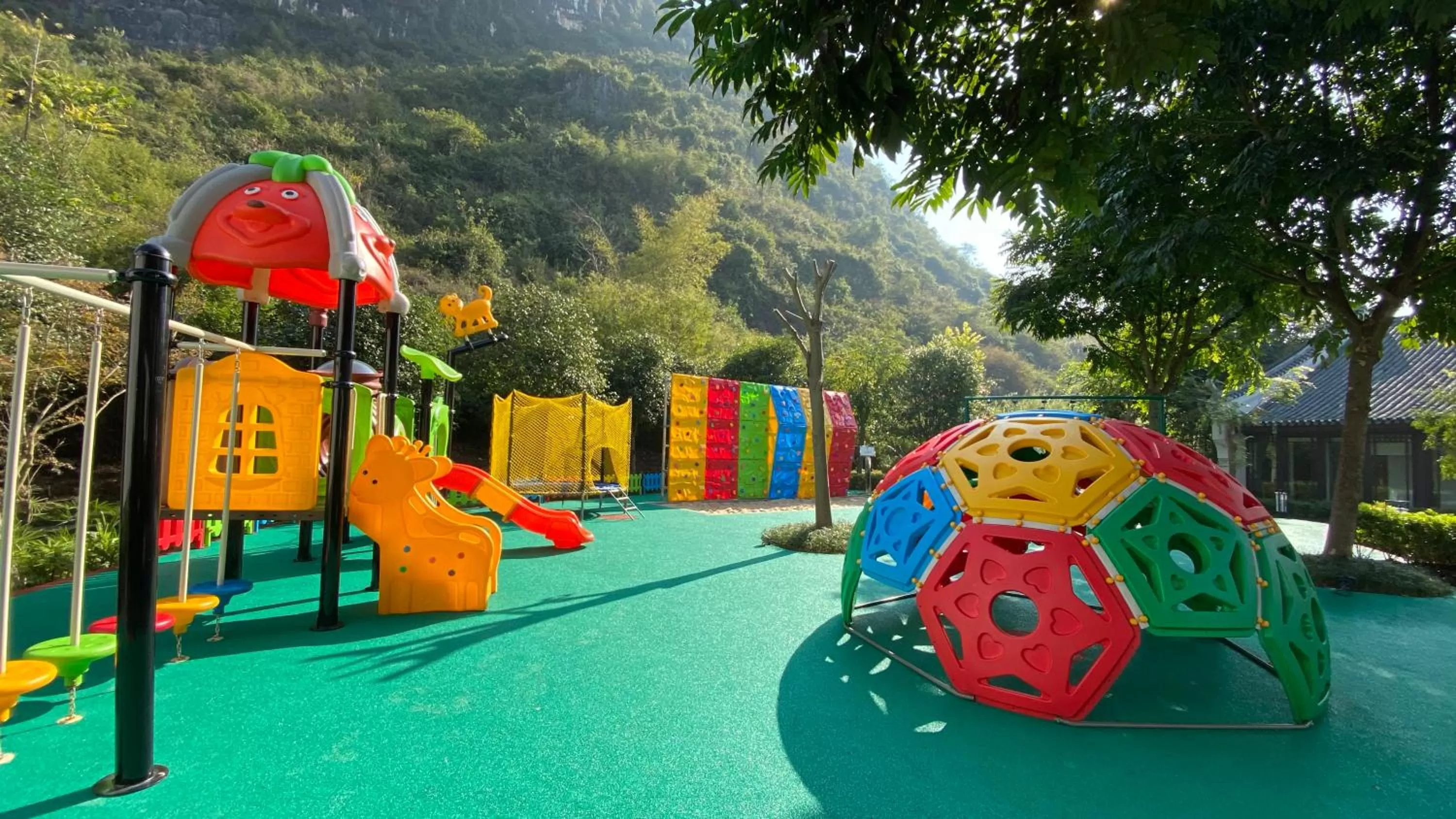 Children play ground in Banyan Tree Yangshuo