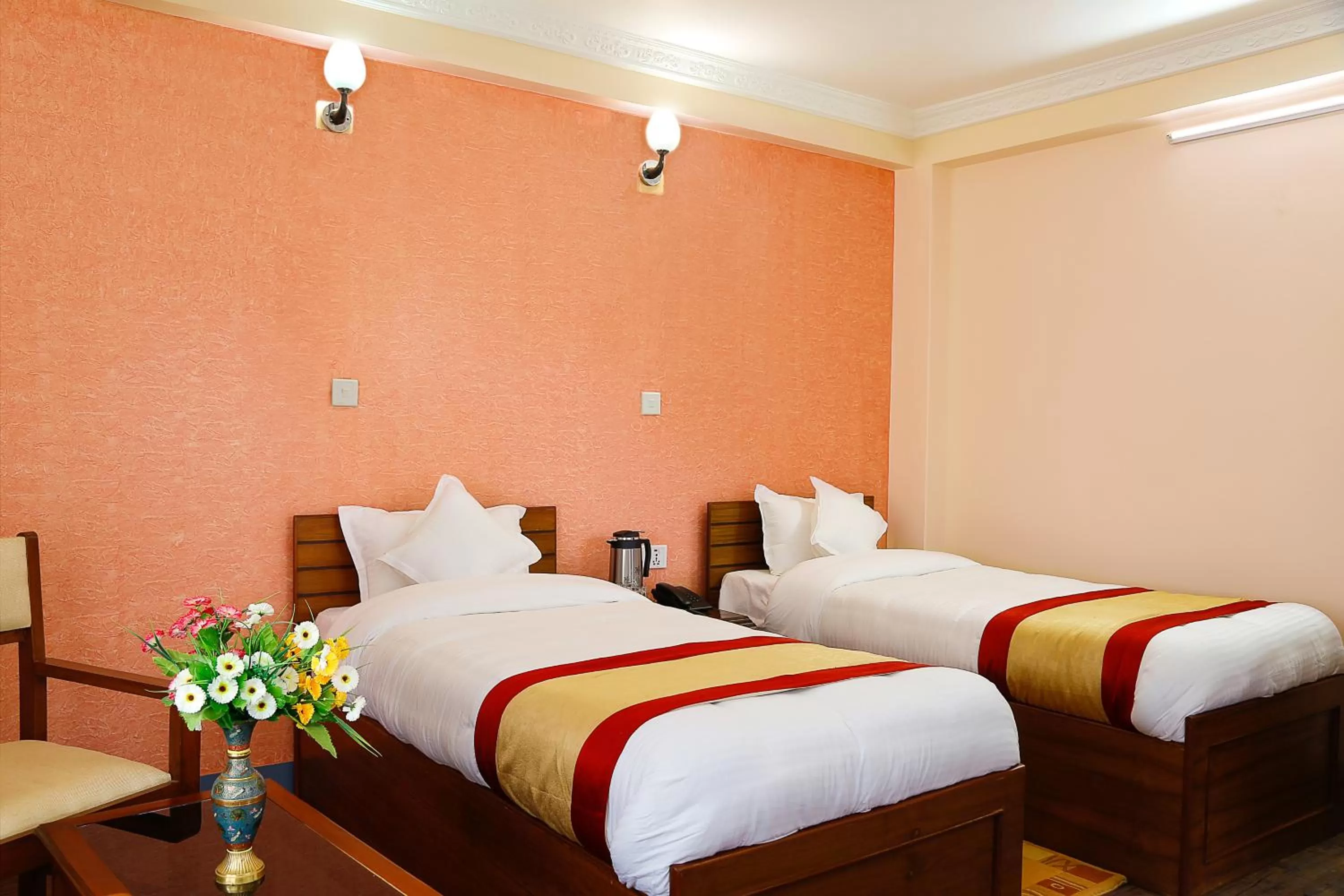 Bed in Kathmandu Garden Home