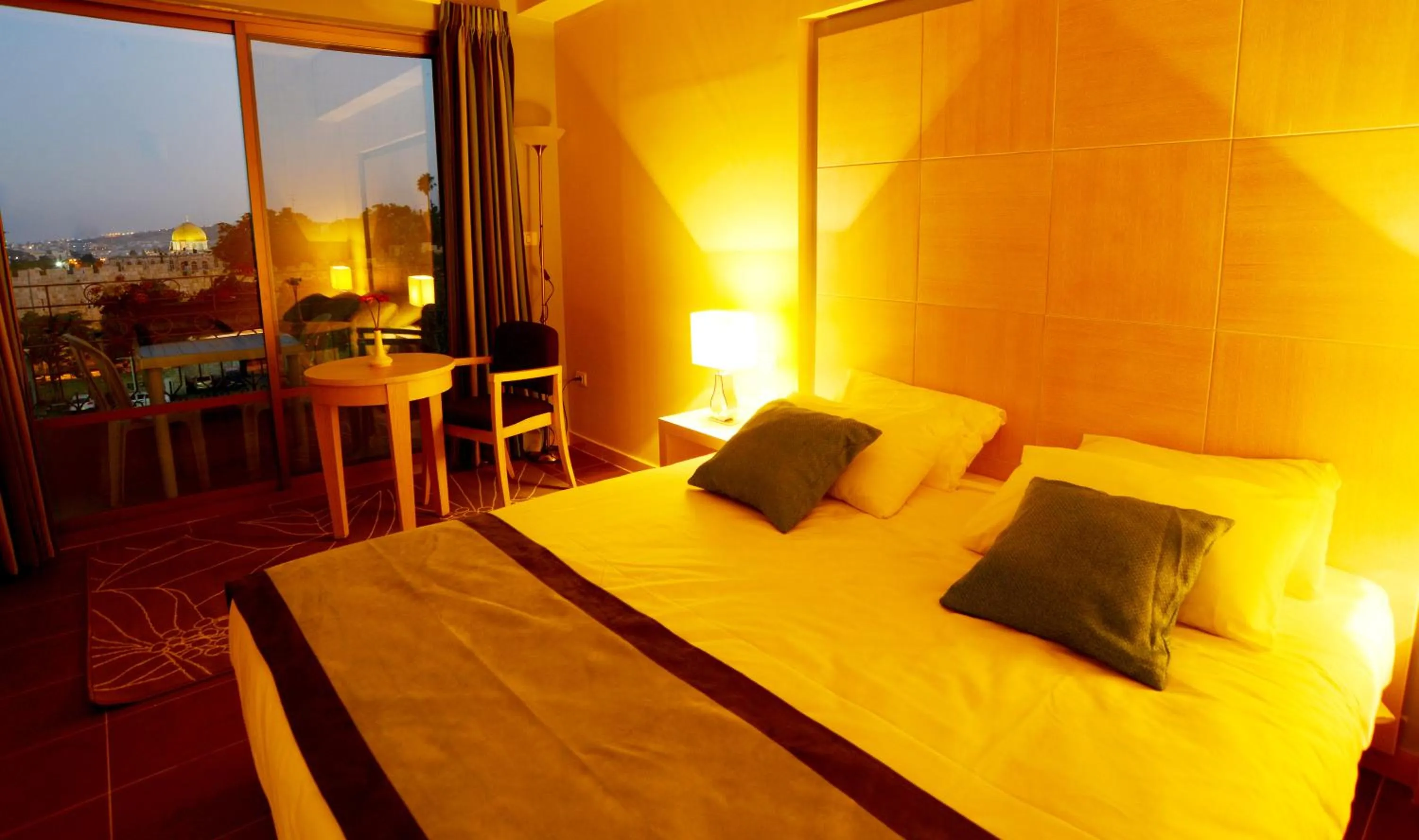 Photo of the whole room, Bed in Holy Land Hotel