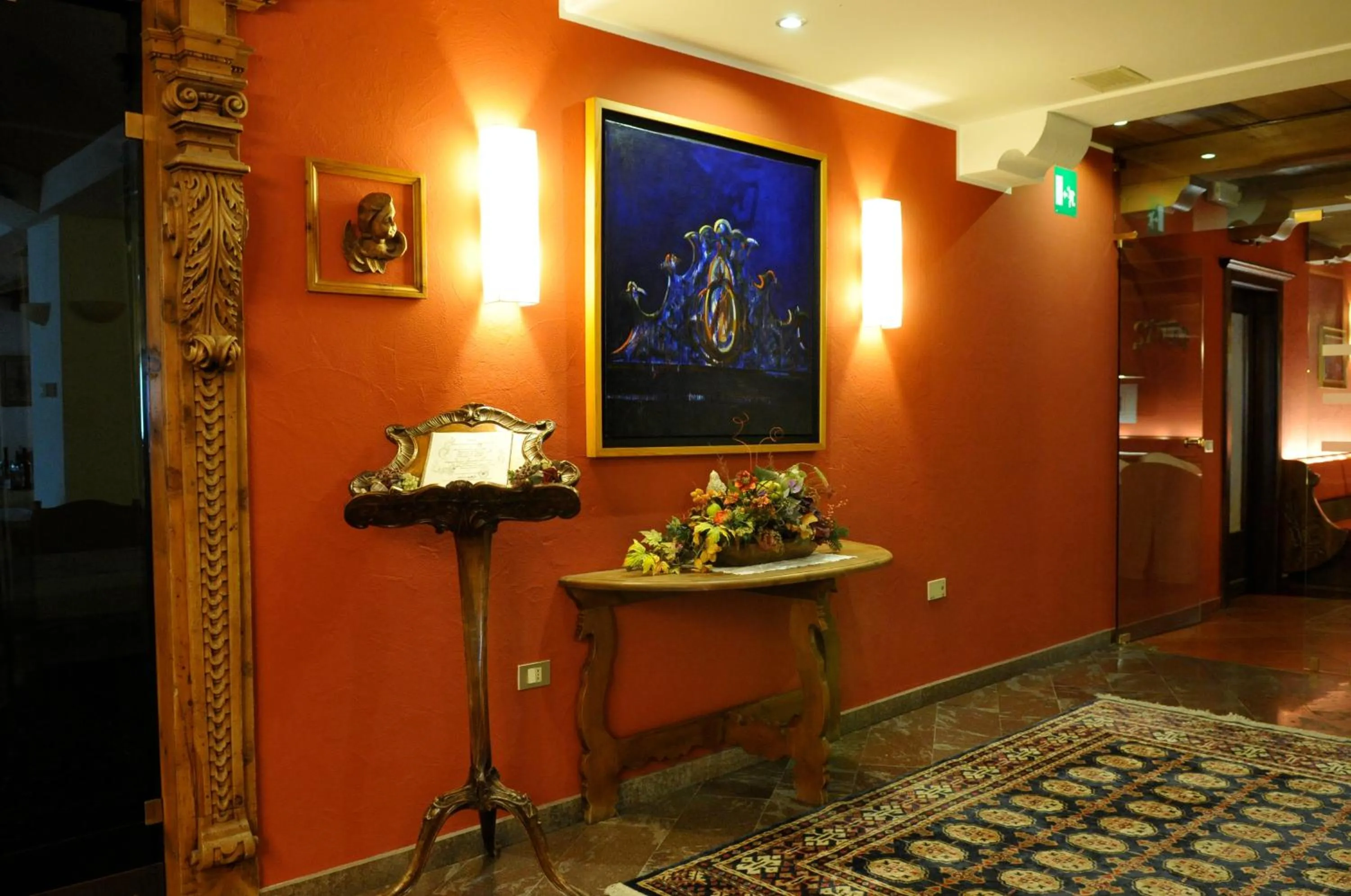 Lobby or reception in Hotel Baita Clementi