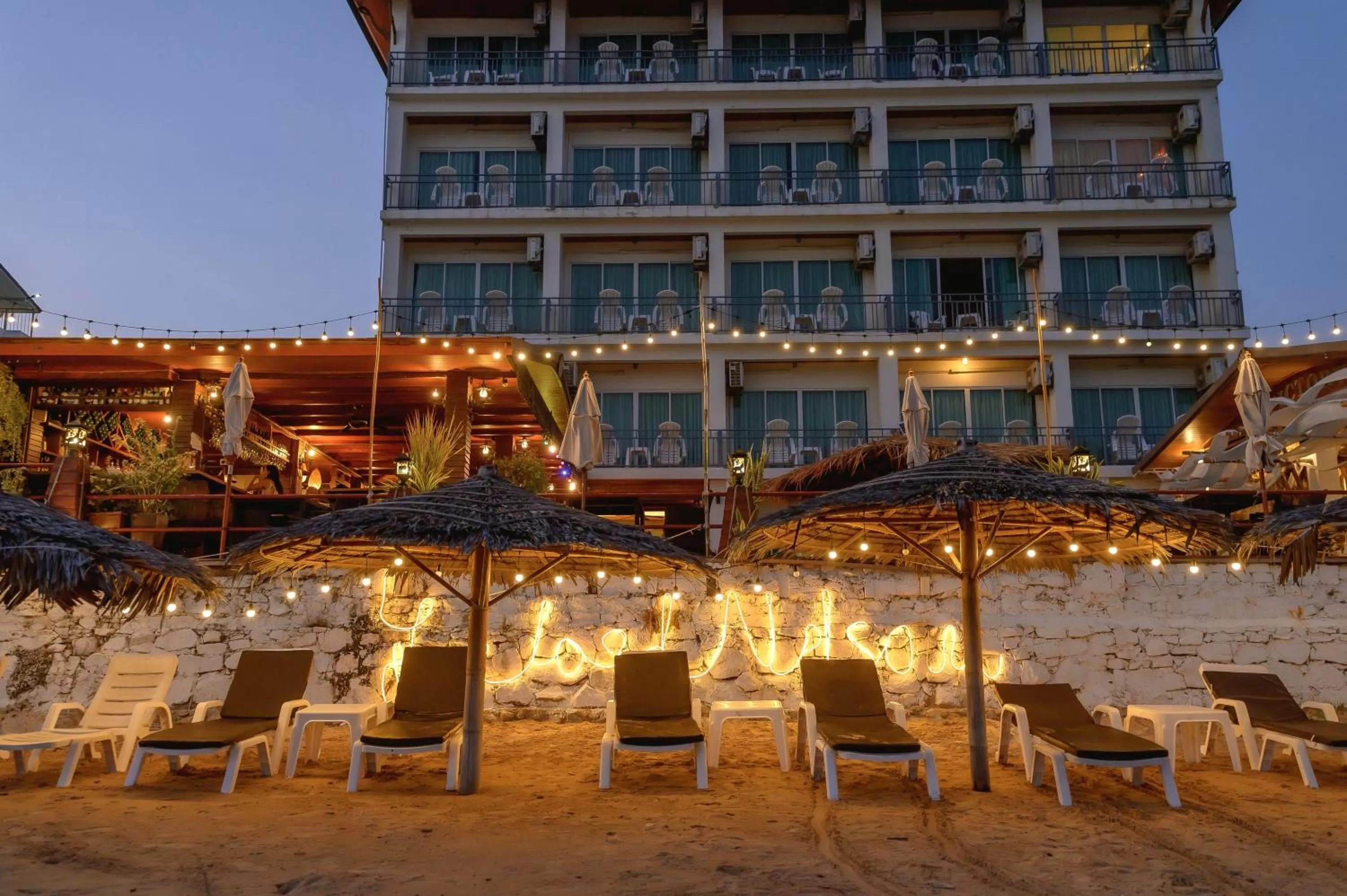 Beach in The Lord Nelson Hotel