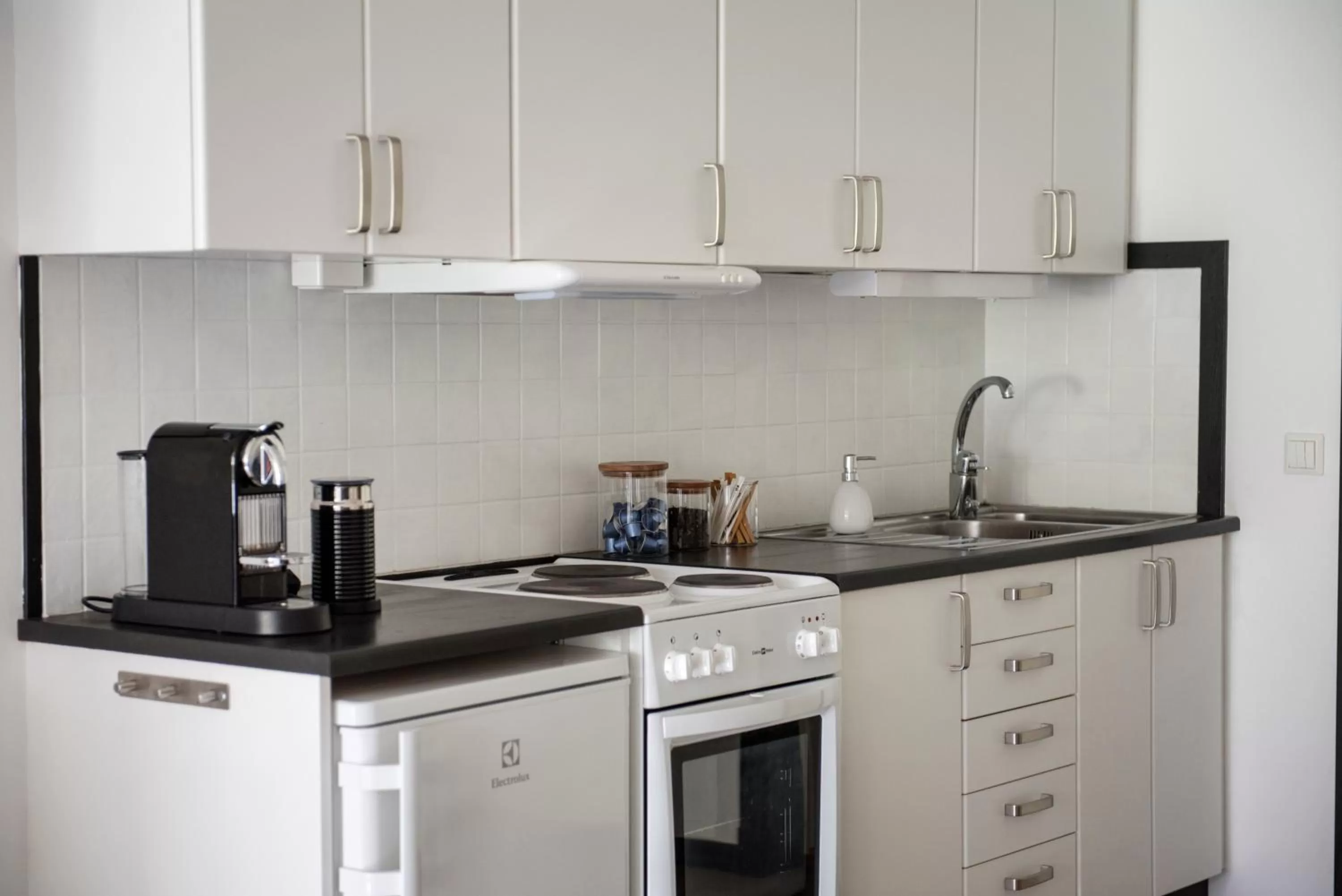 Kitchen or kitchenette in Hotell Repet