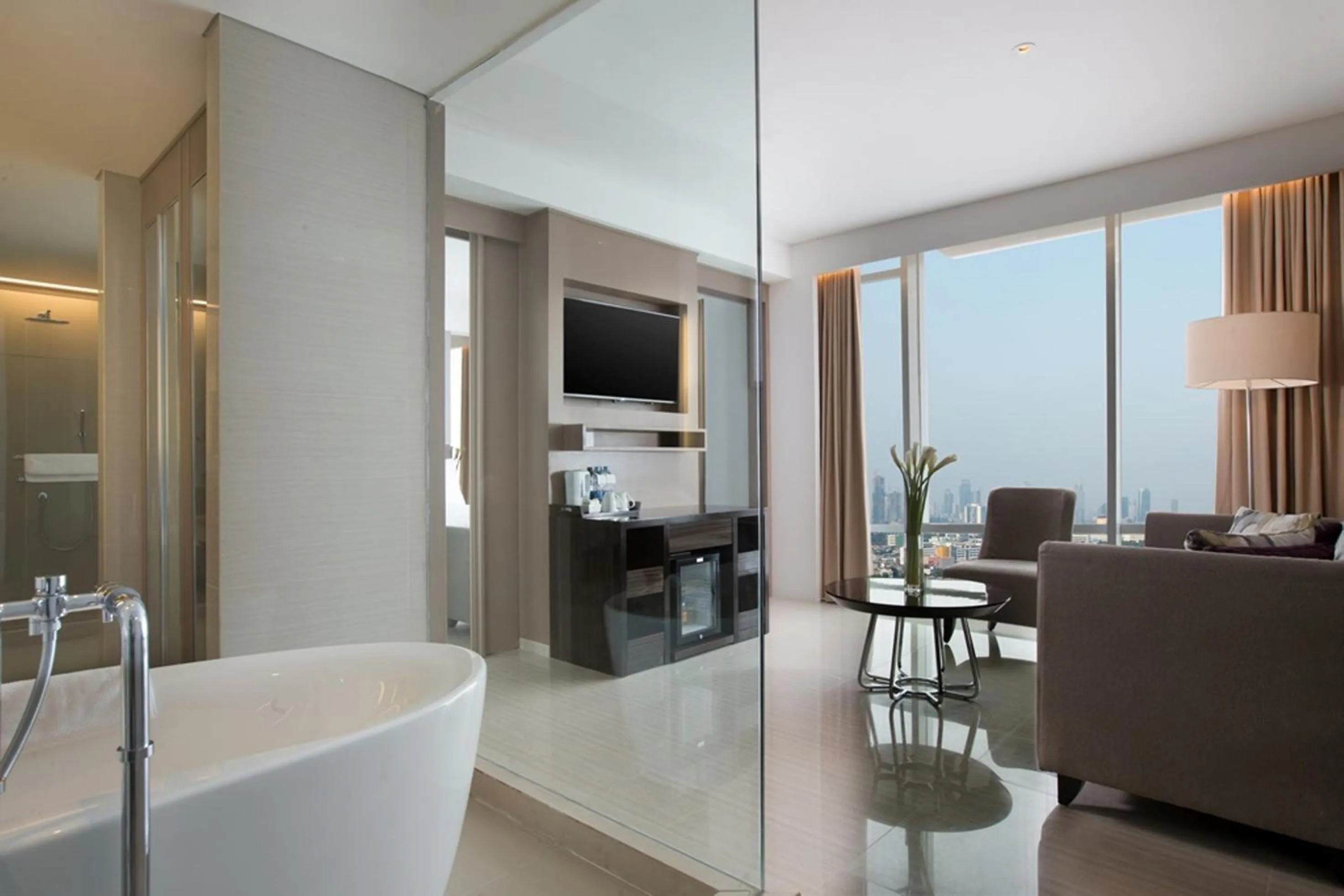 Bed in Hotel Santika Premiere Hayam Wuruk Jakarta