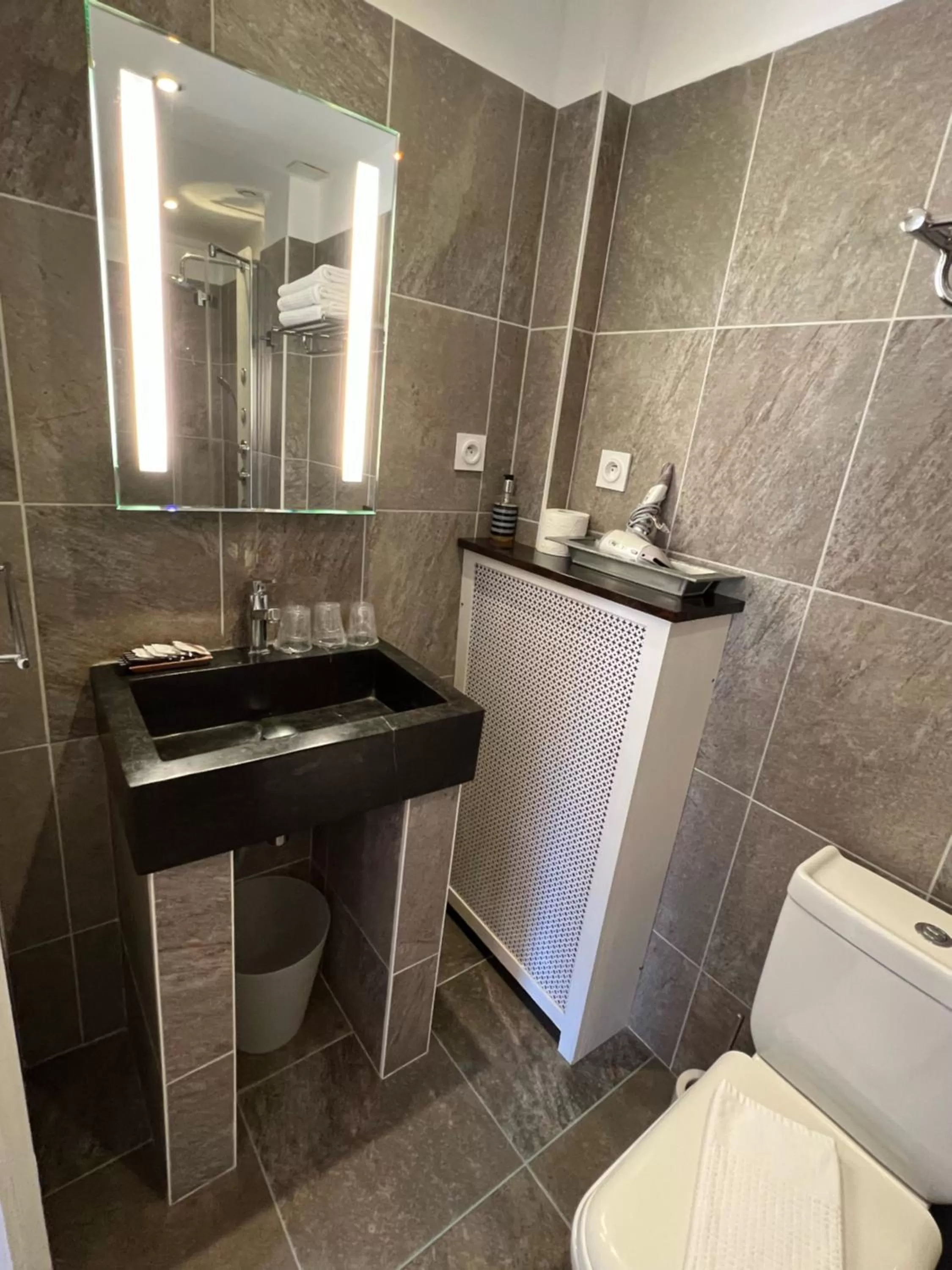 Toilet in Chambres d'hôtes & Spa Les Perce Neige