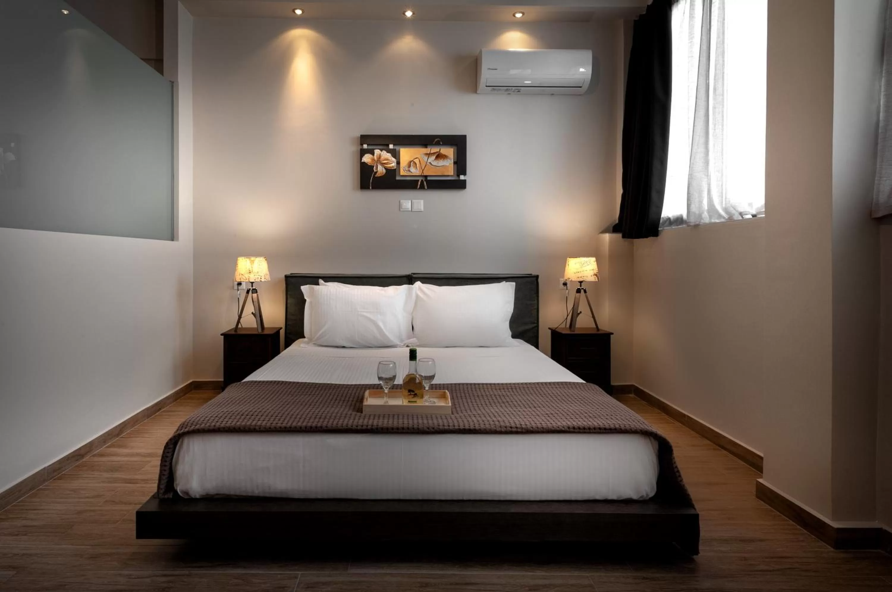 Bed in Pallada Athens boutique rooms & apartments